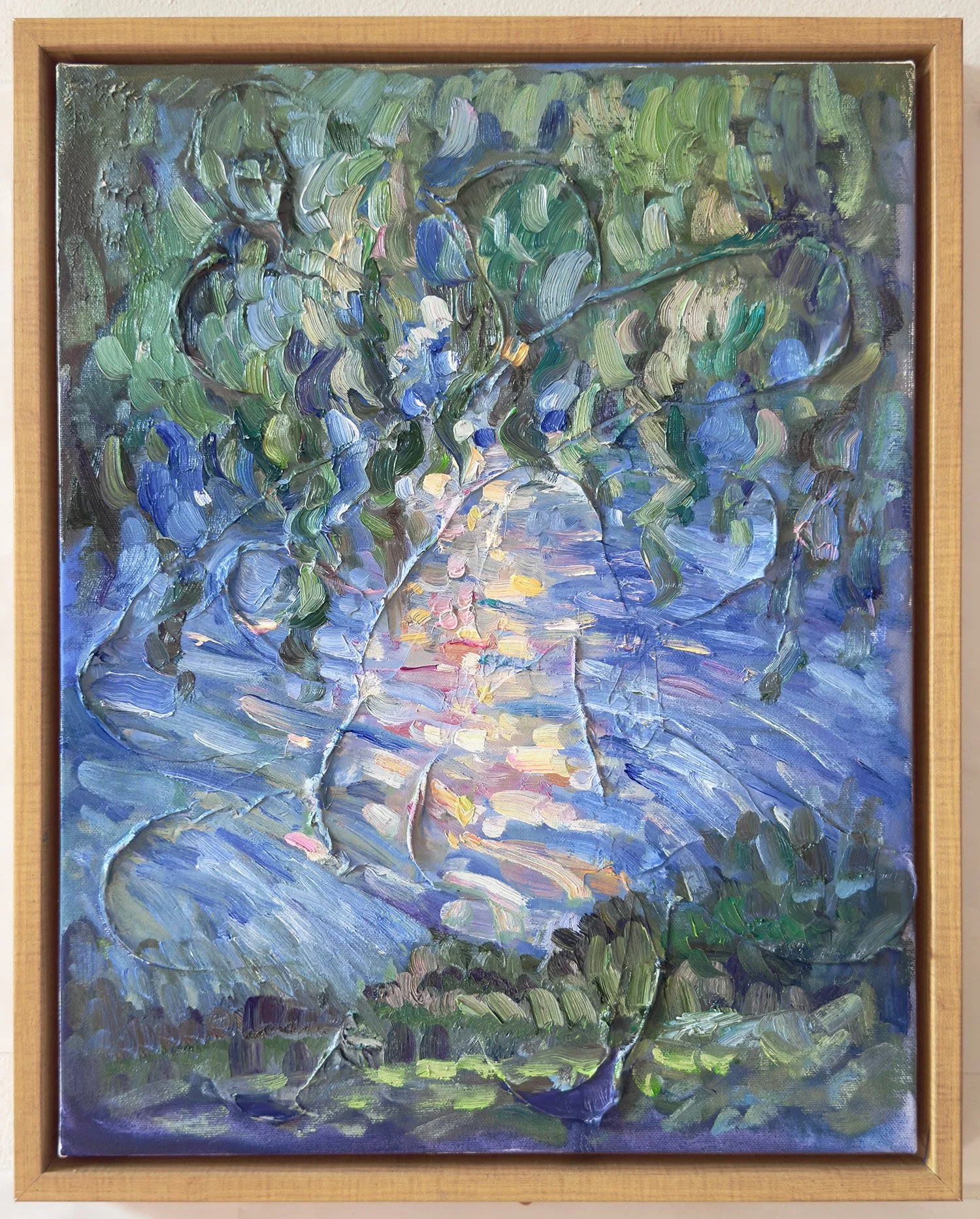 In Your Arms, oil on canvas framed, 16x20 in., $300