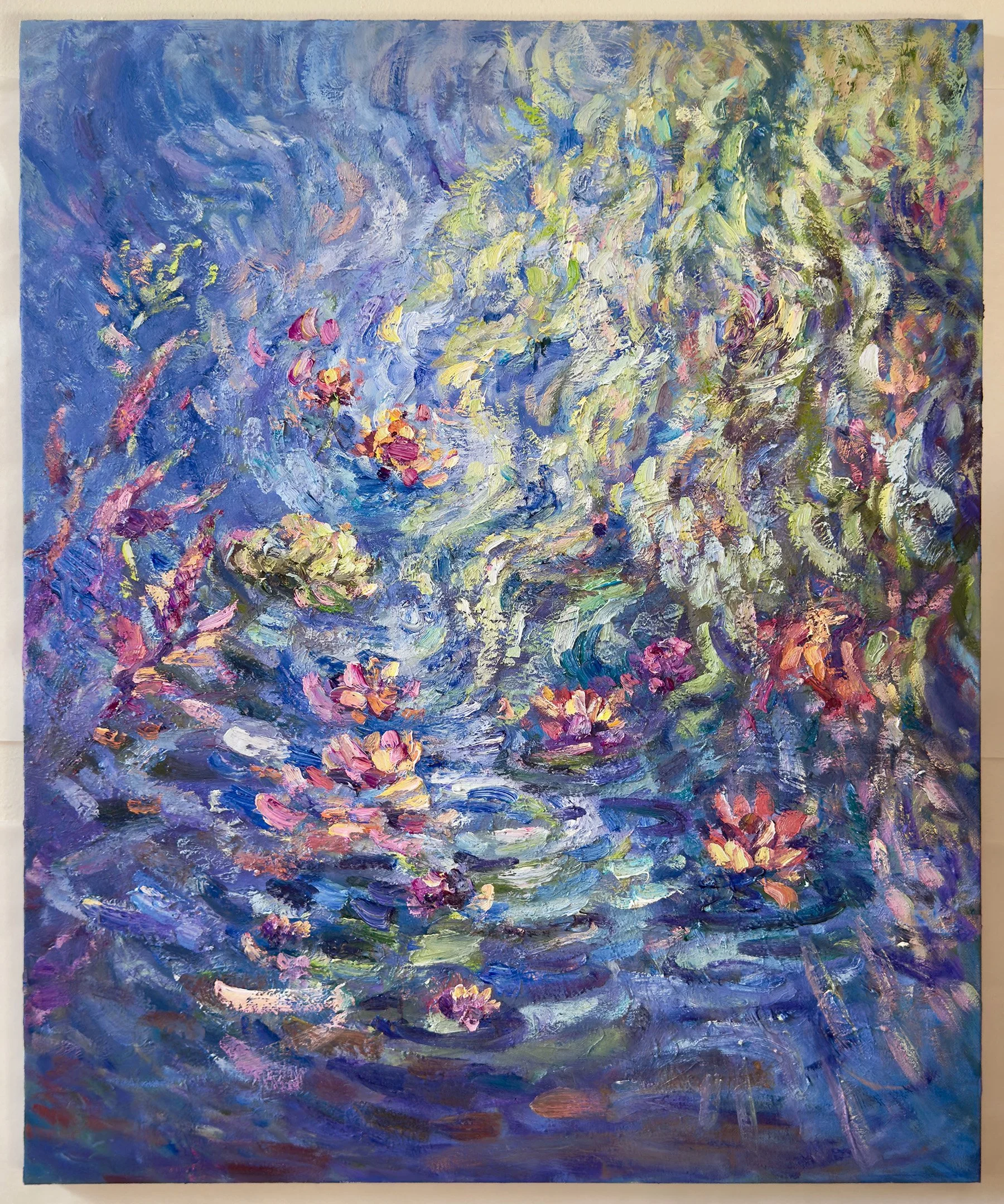 Beyond the Wilow, oil on canvas, 24x30 in., $500
