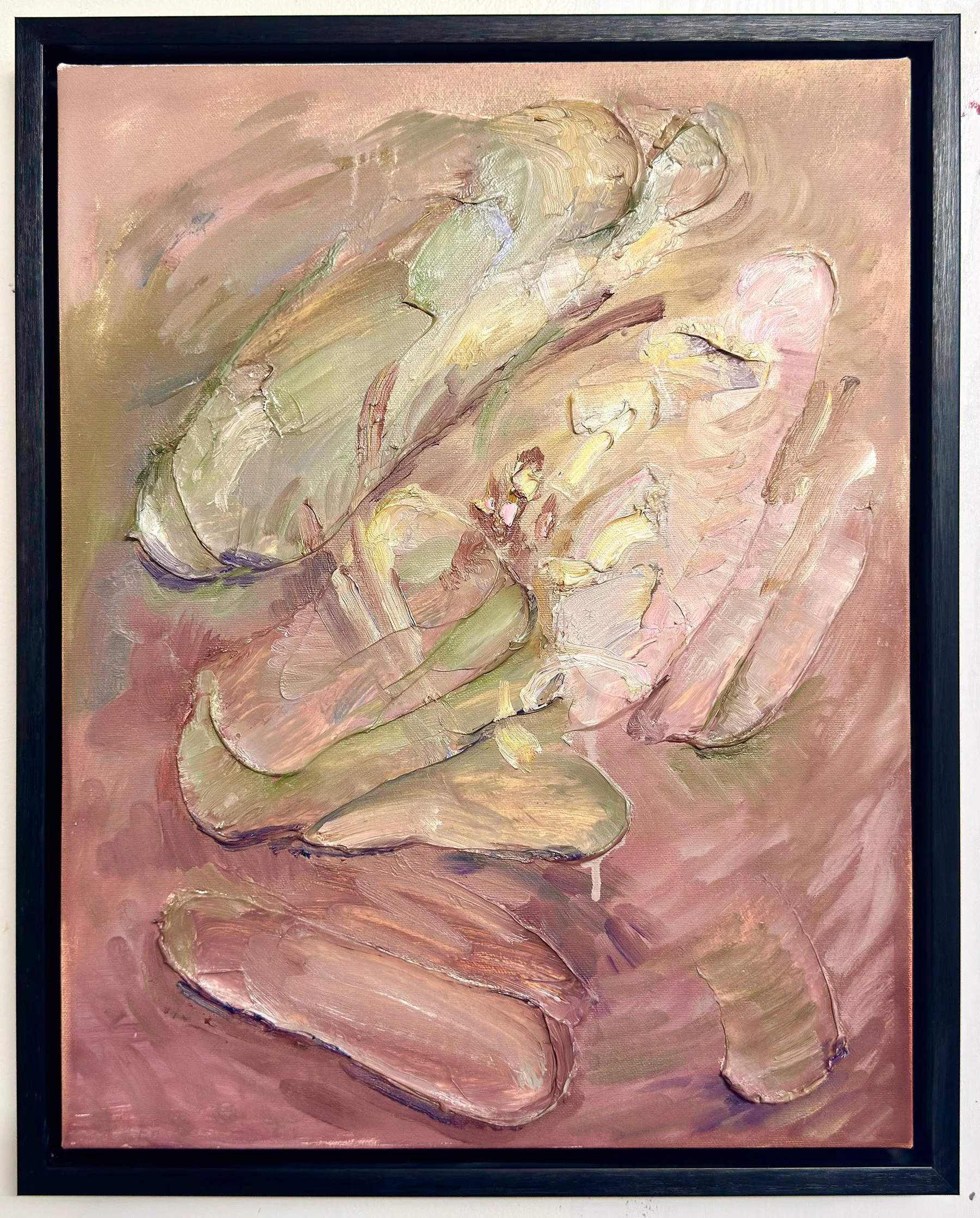 Sun Stone, oil on canvas framed, 16x20 in., $300