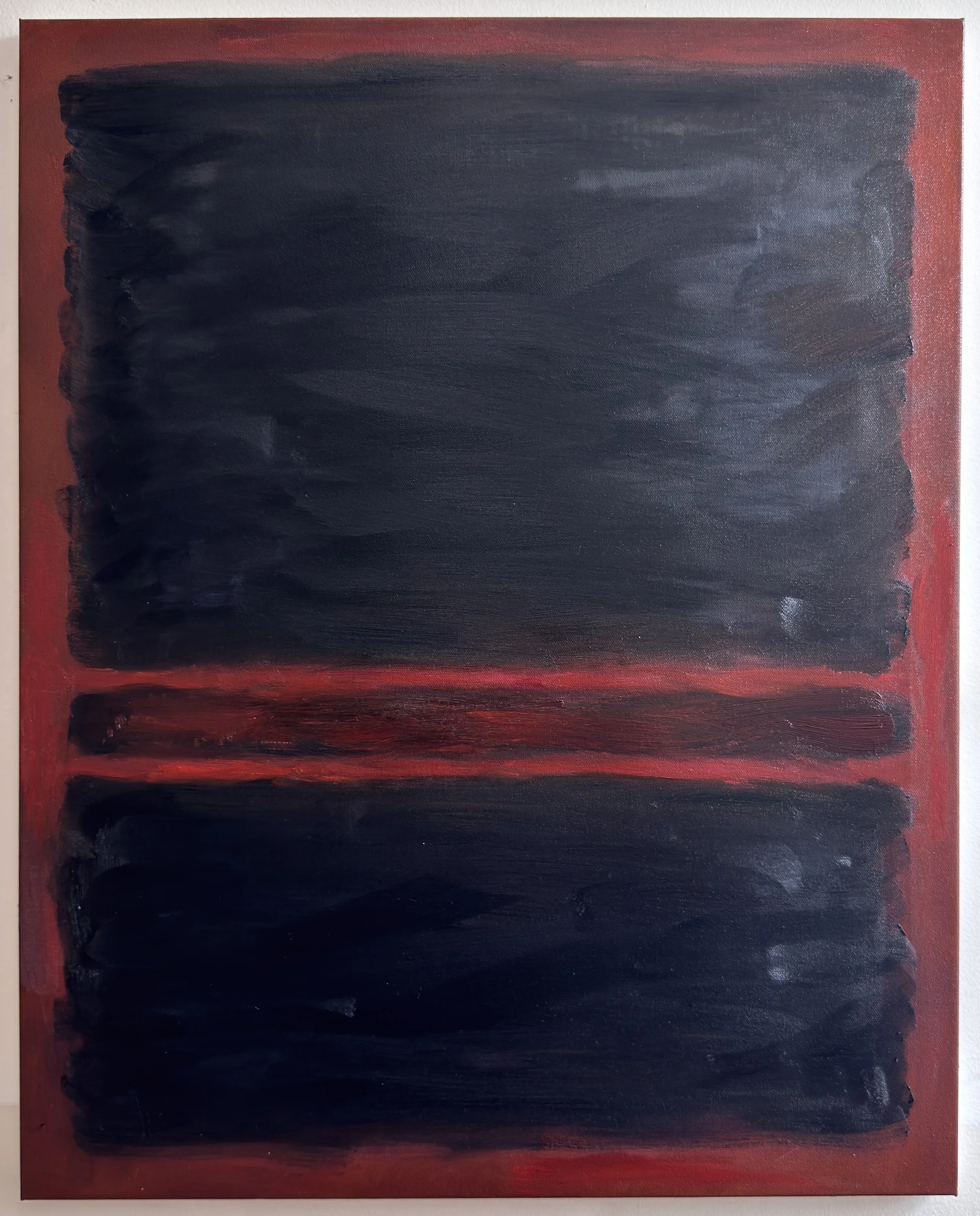 Midnight II, oil on canvas, 24x30 in., $400