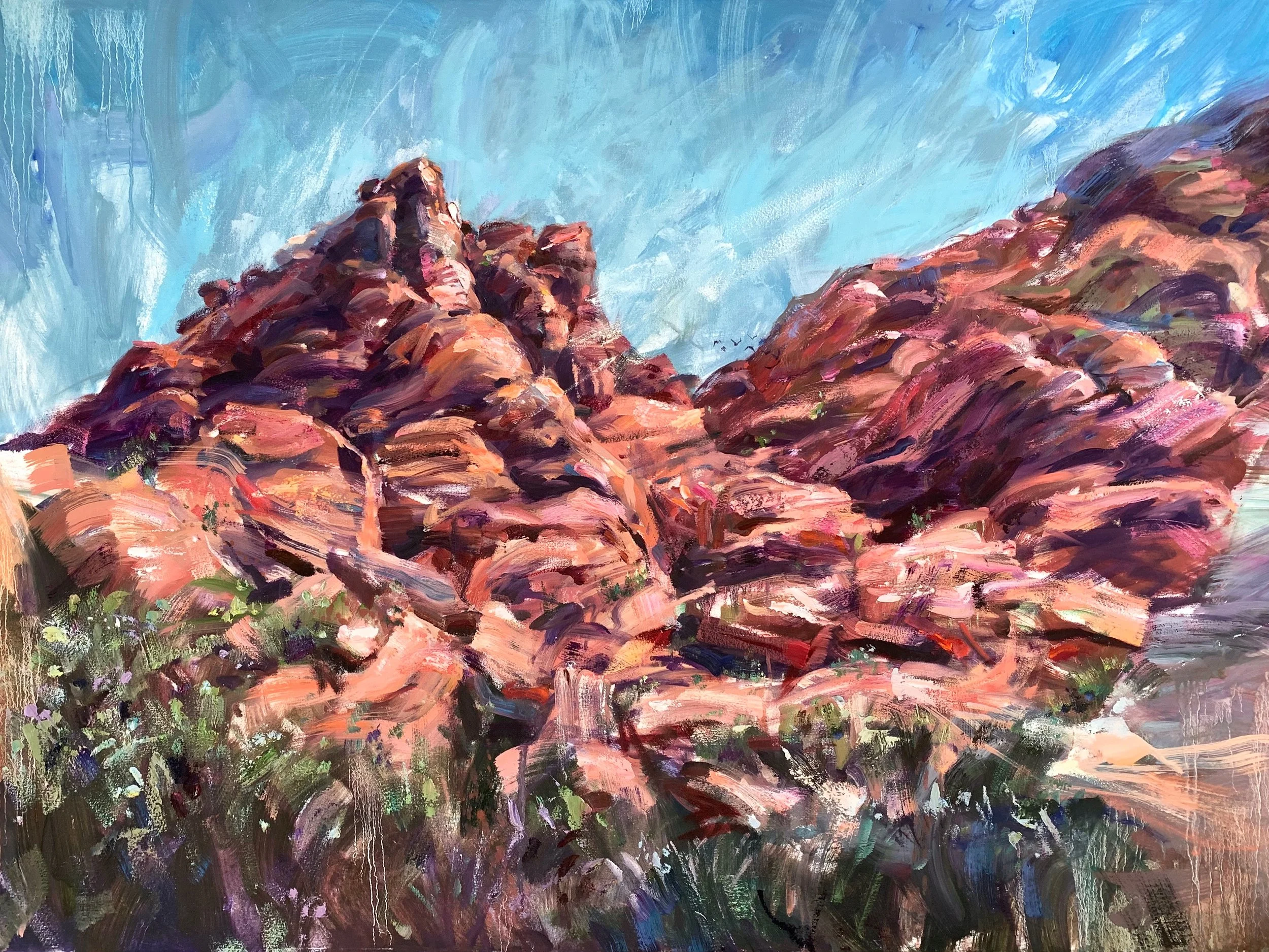 Red Rocks (Oil Painting)