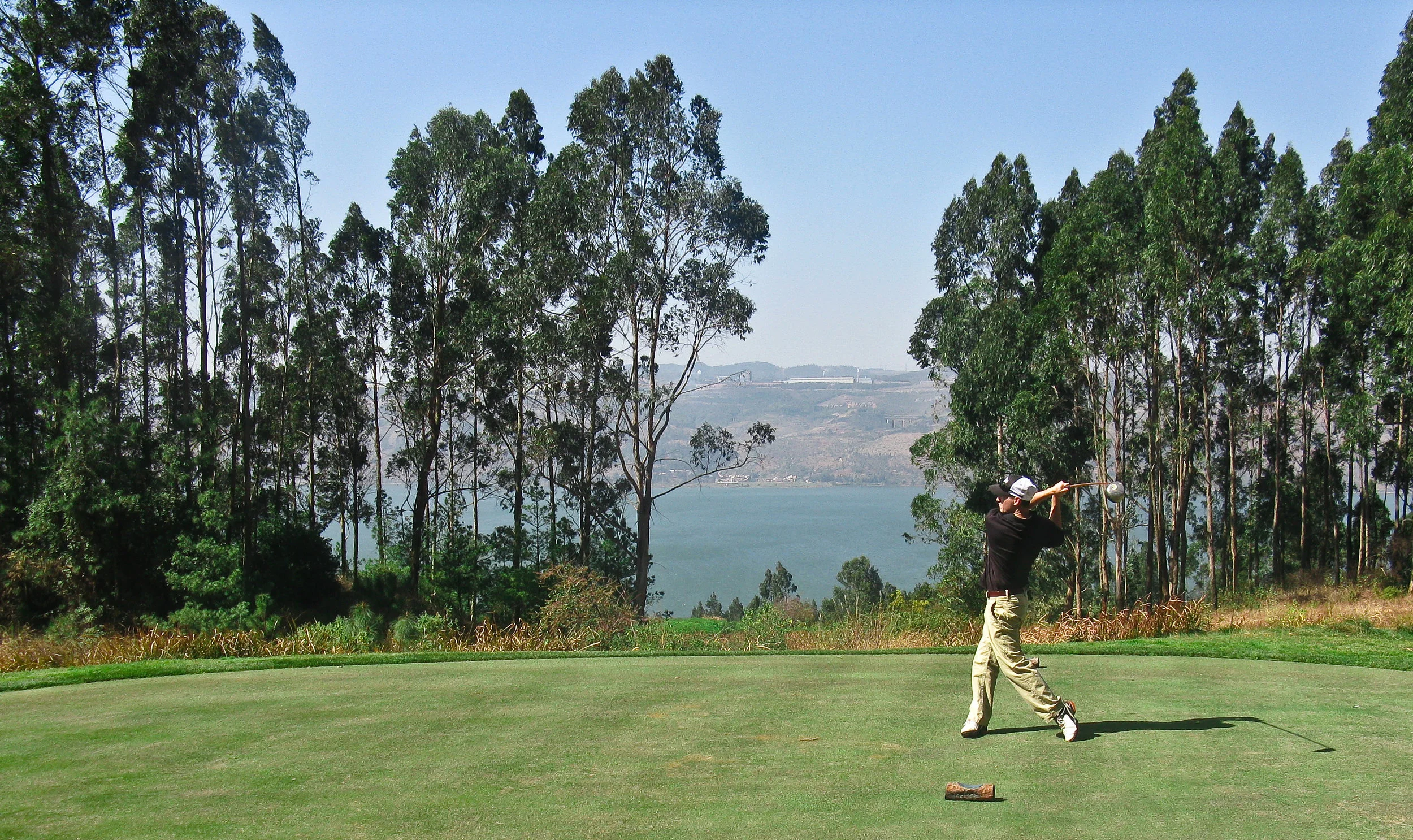 One of my tee shots on the Mountain Course at Spring City