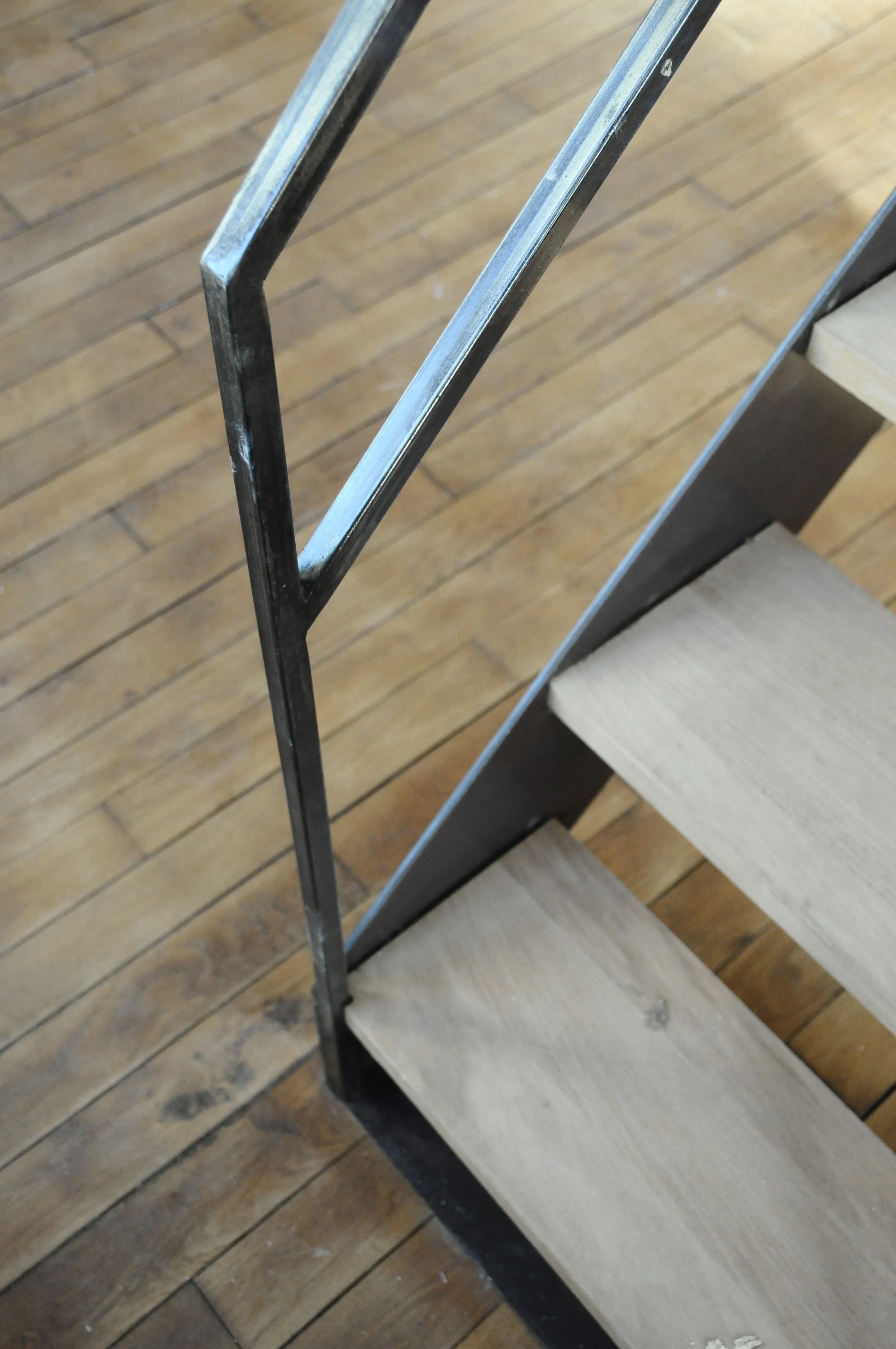 Architecte Malakoff Combles Terrasse Poutres 04.JPG