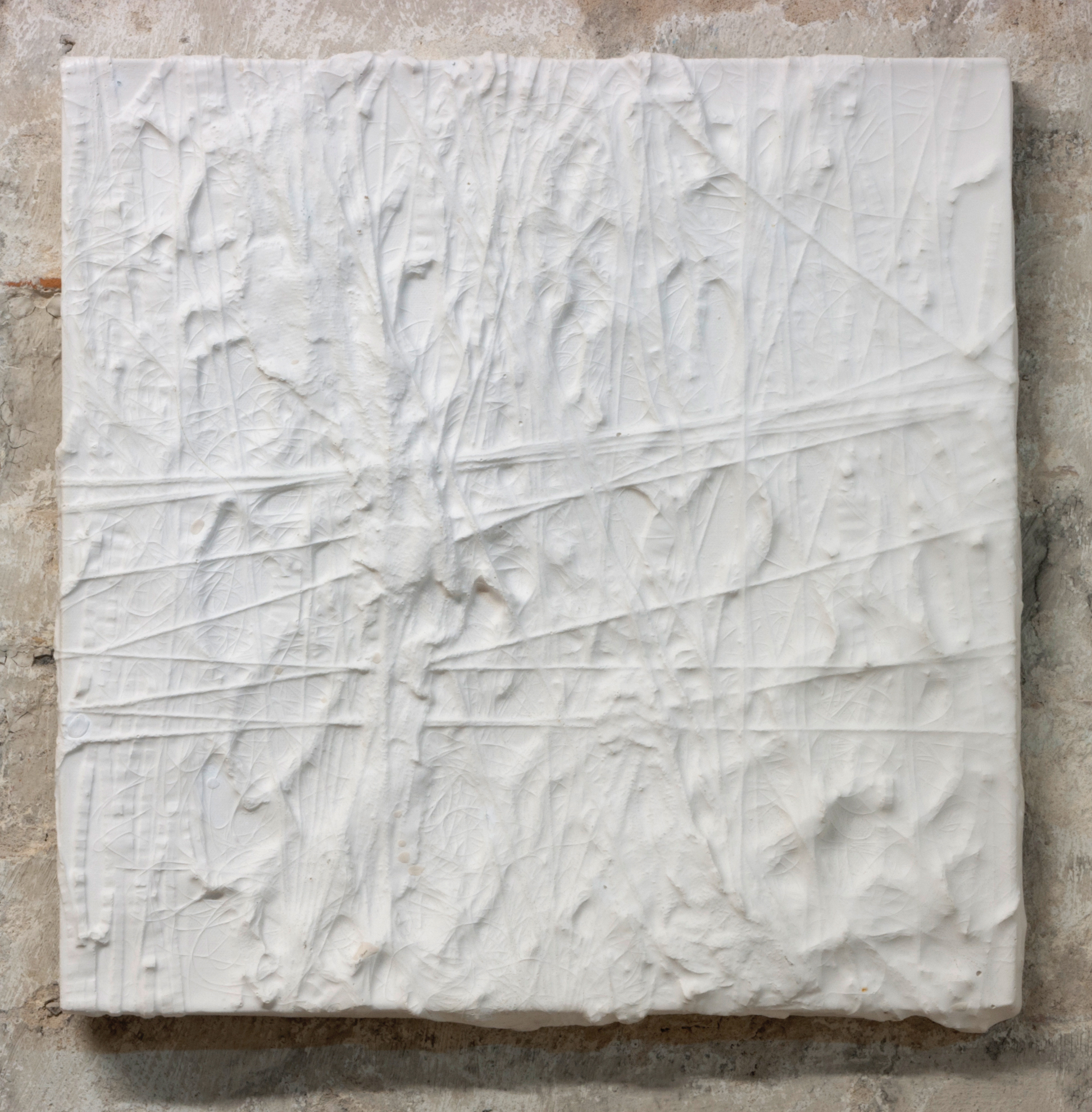 sAsinhl (frozen) Plaster, 2012 40 x 40 x 3.5 cm Photo: Sven Reichelt