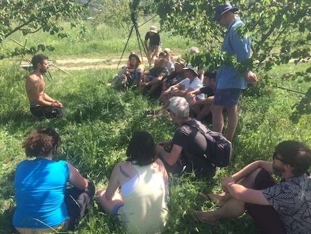 Visite des jardins de Simon Redondo Entre les Arbres, Céret