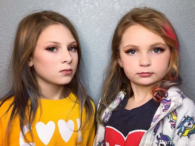 🌟Friends make the world Beautiful 🌟
.
.
.
.
.
These two were so much fun! They came to see me for a birthday beauty day. They were so entranced with their makeup looks and couldn&rsquo;t resist the serious model poses. Such little Queens 👸💁&zwj;♀