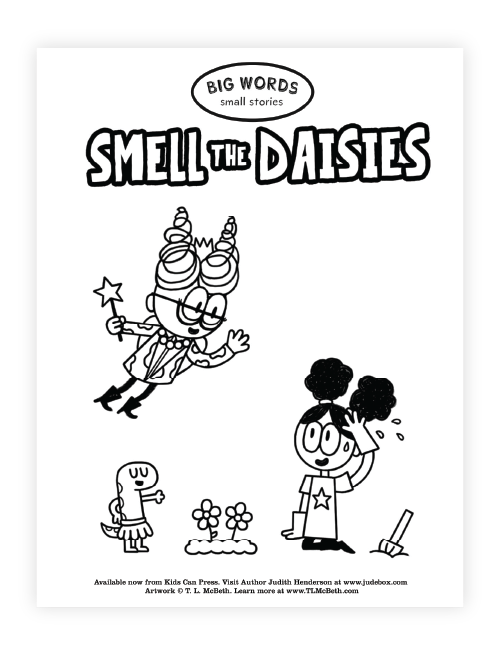 Smell the Daisies Coloring Pages