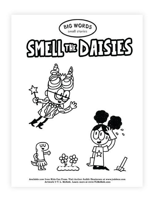 Smell the Daisies Coloring Pages