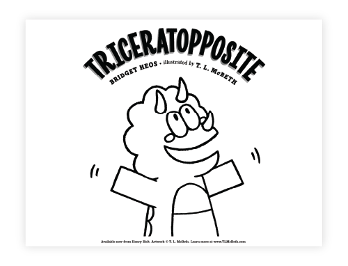 Triceratopposite Coloring Pages