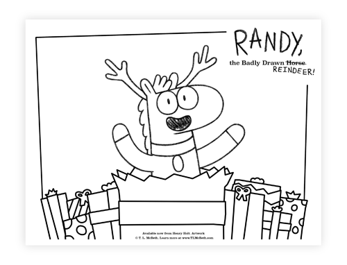 Randy the Reindeer Coloring Pages