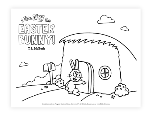 I Am NOT the Easter Bunny Coloring Pages