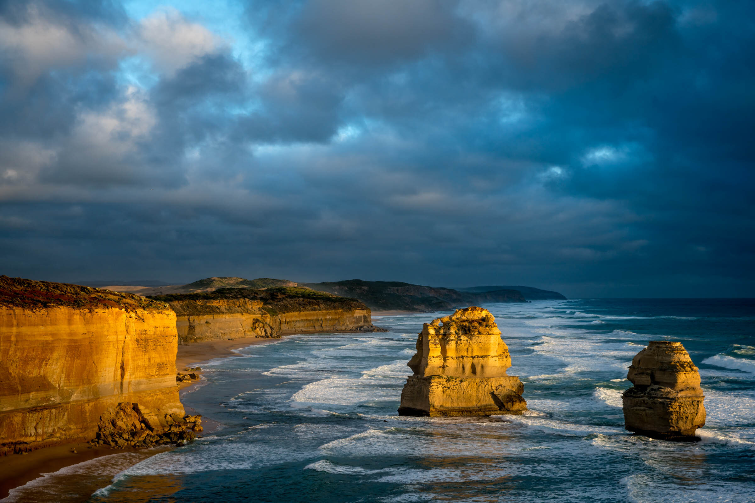  2 of the 12 apostles Great Ocean Road Victoria Australia. 