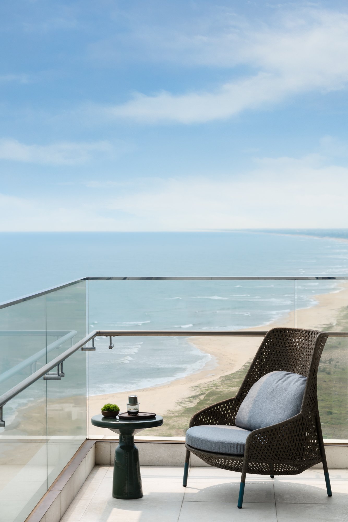  Premier Ocean Suite Balcony at New World Hoiana Beach Resort. 