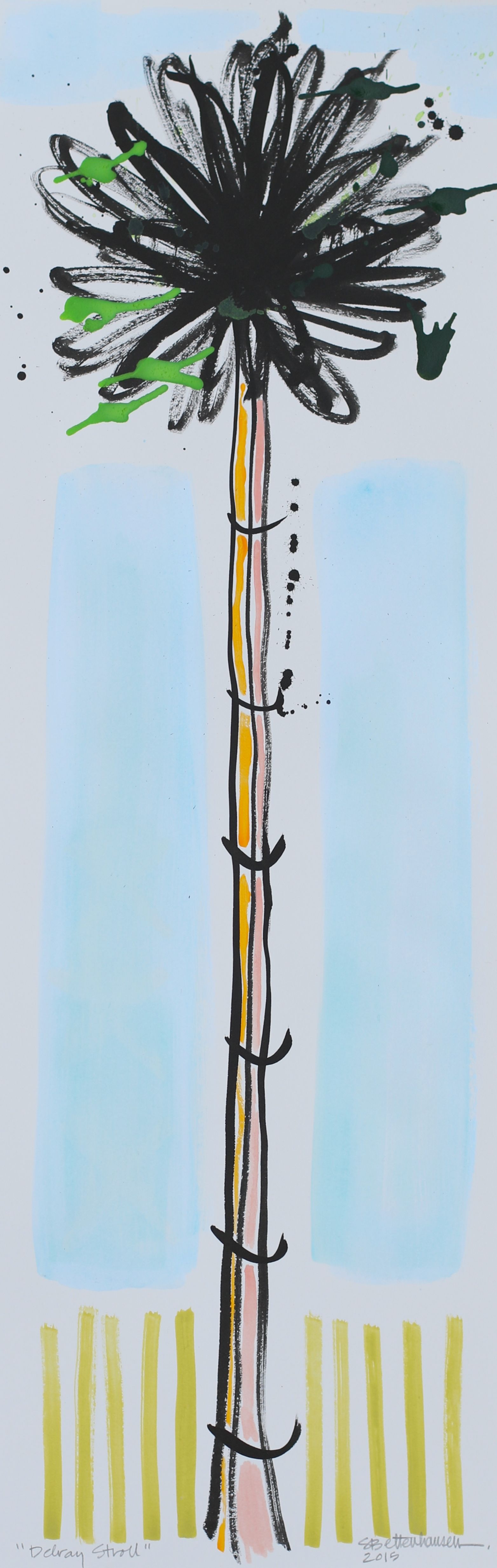 "Delray Stroll" 7.5x22.5 on paper $125