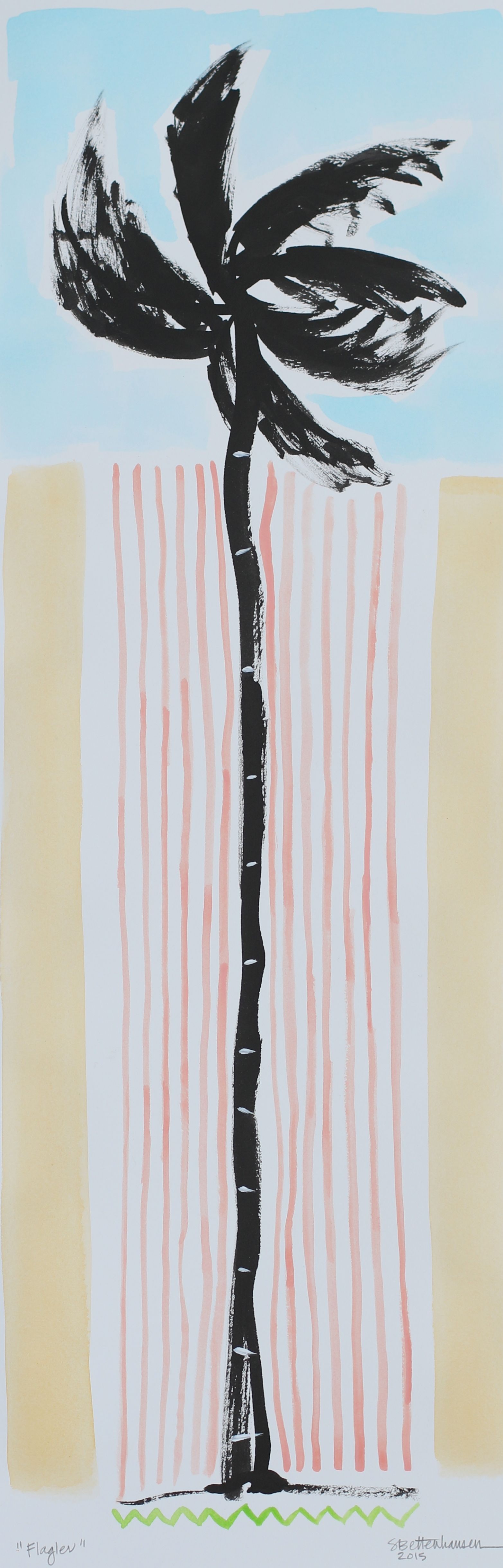 "Flagler" 7.5x22.5 on paper $125