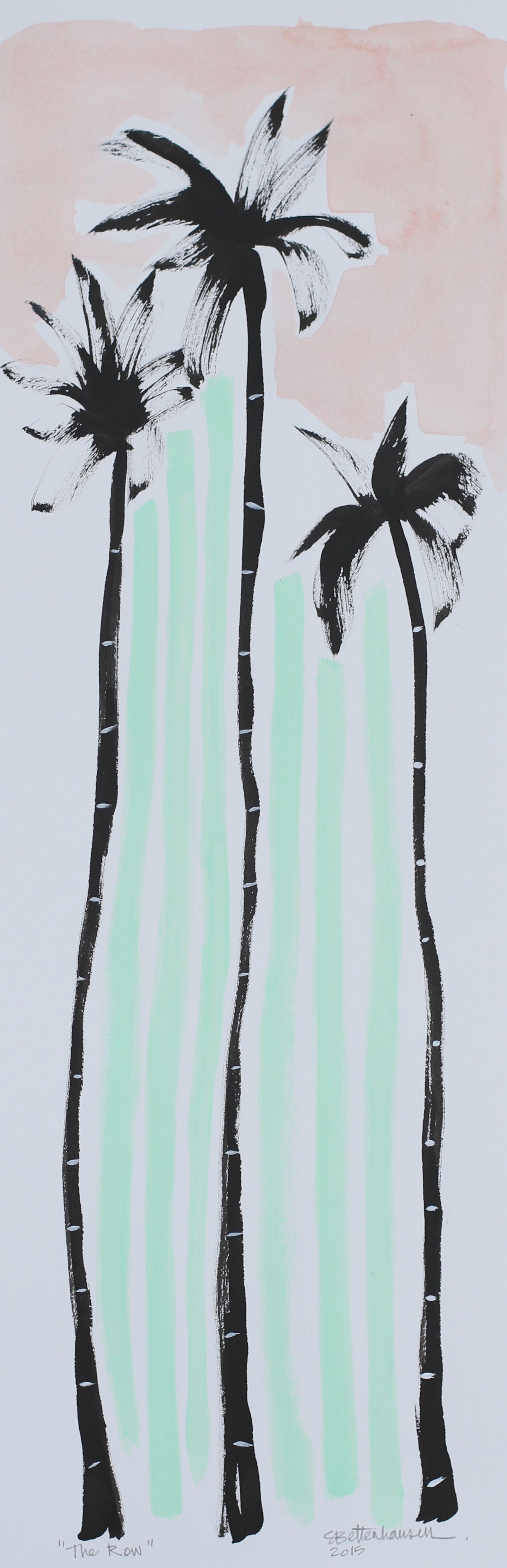 "The Row" 7.5x22.5 on paper $125