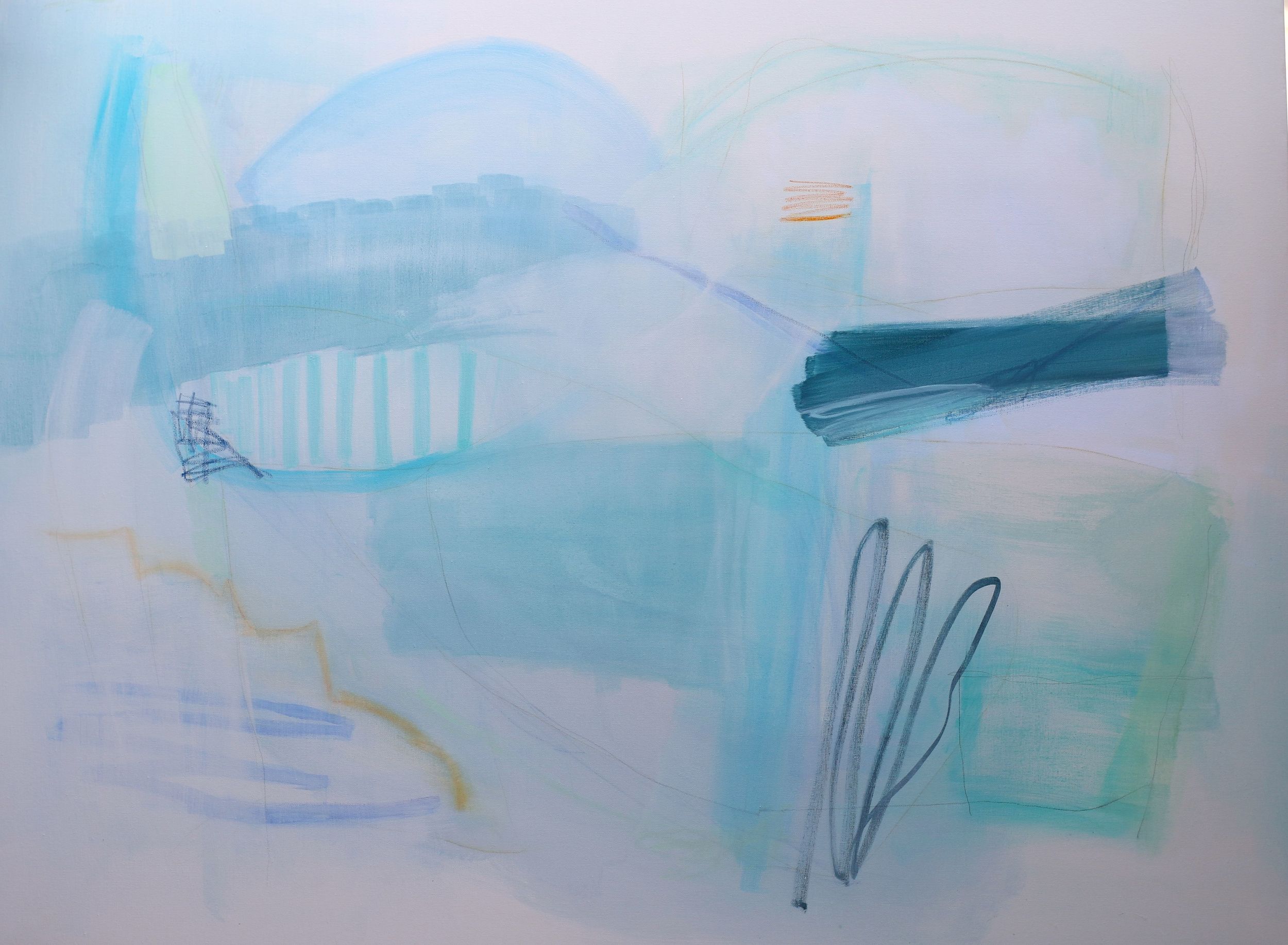 "Wave Over Wave" 36x48x1.5 on canvas $1900