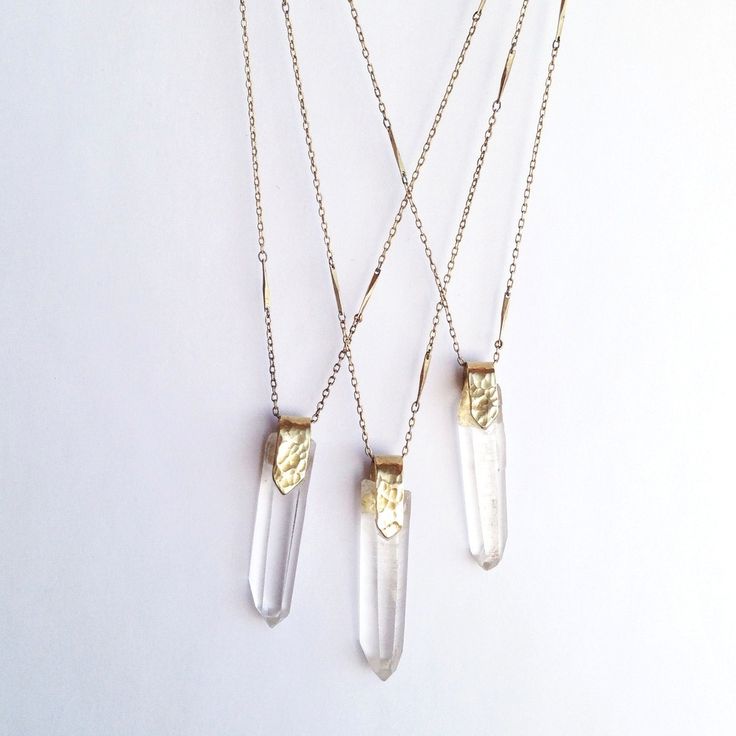 Clutched Crystal Pendant Necklace