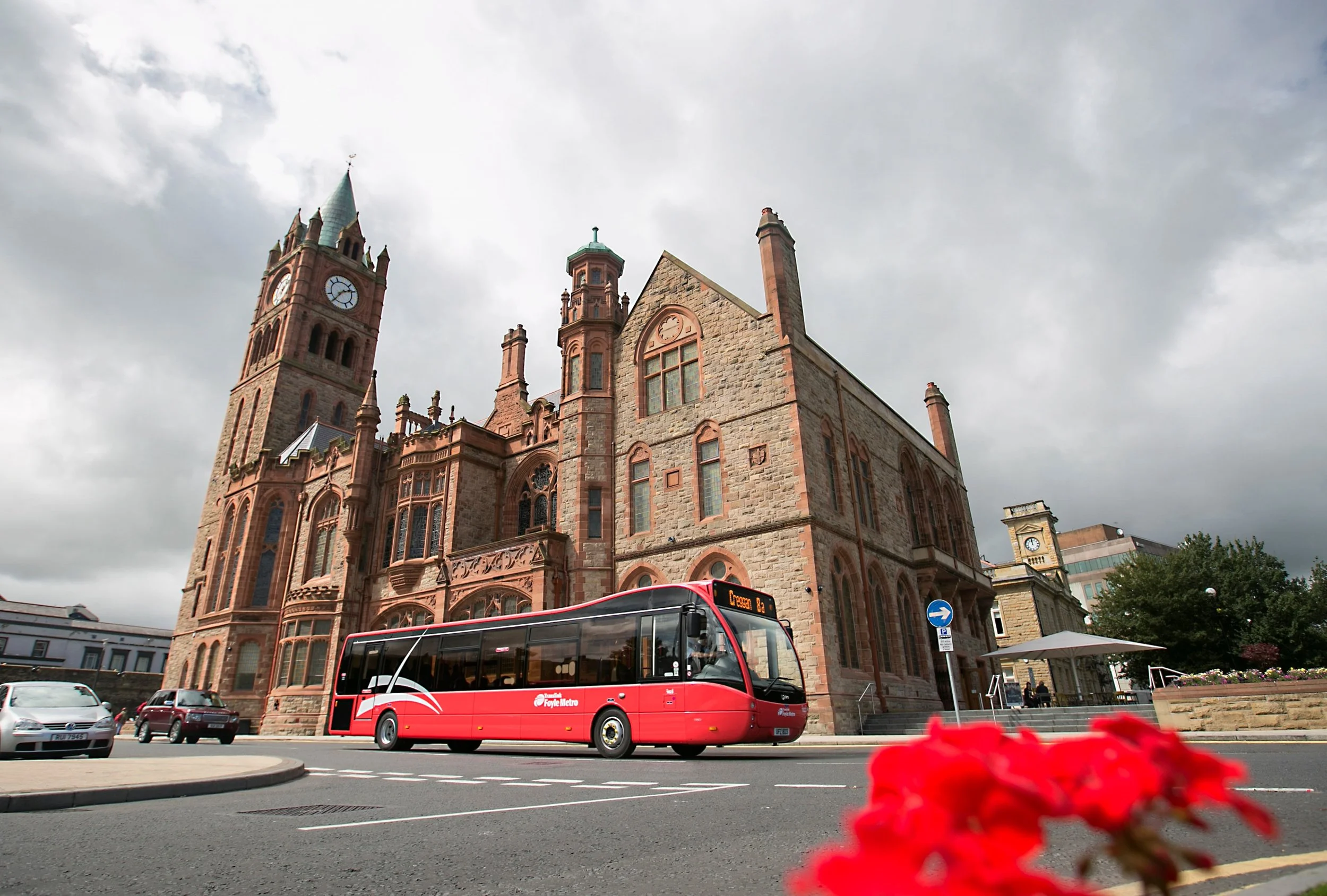 Translink Derry Red in service.jpg