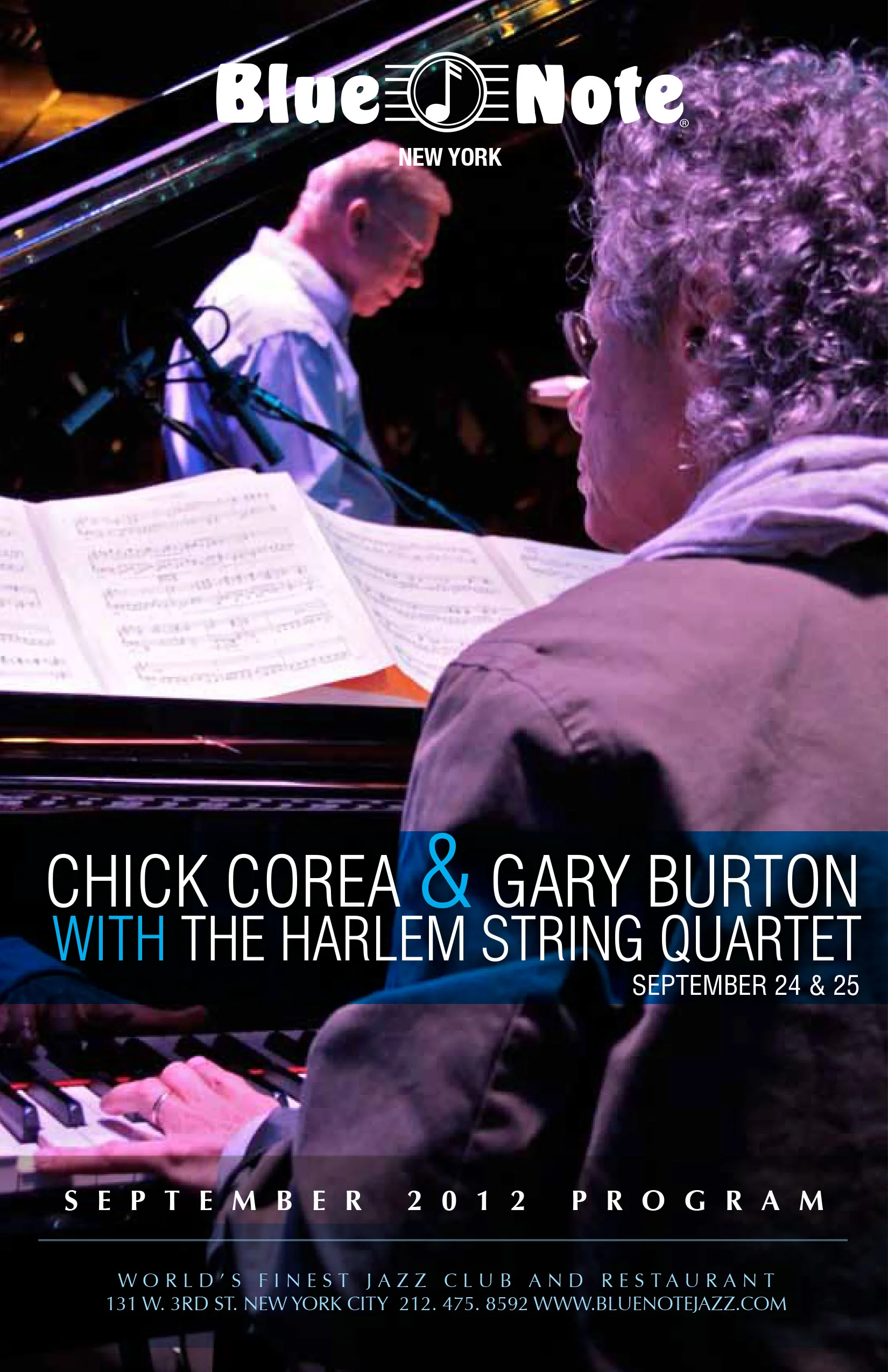 Blue Note program cover
