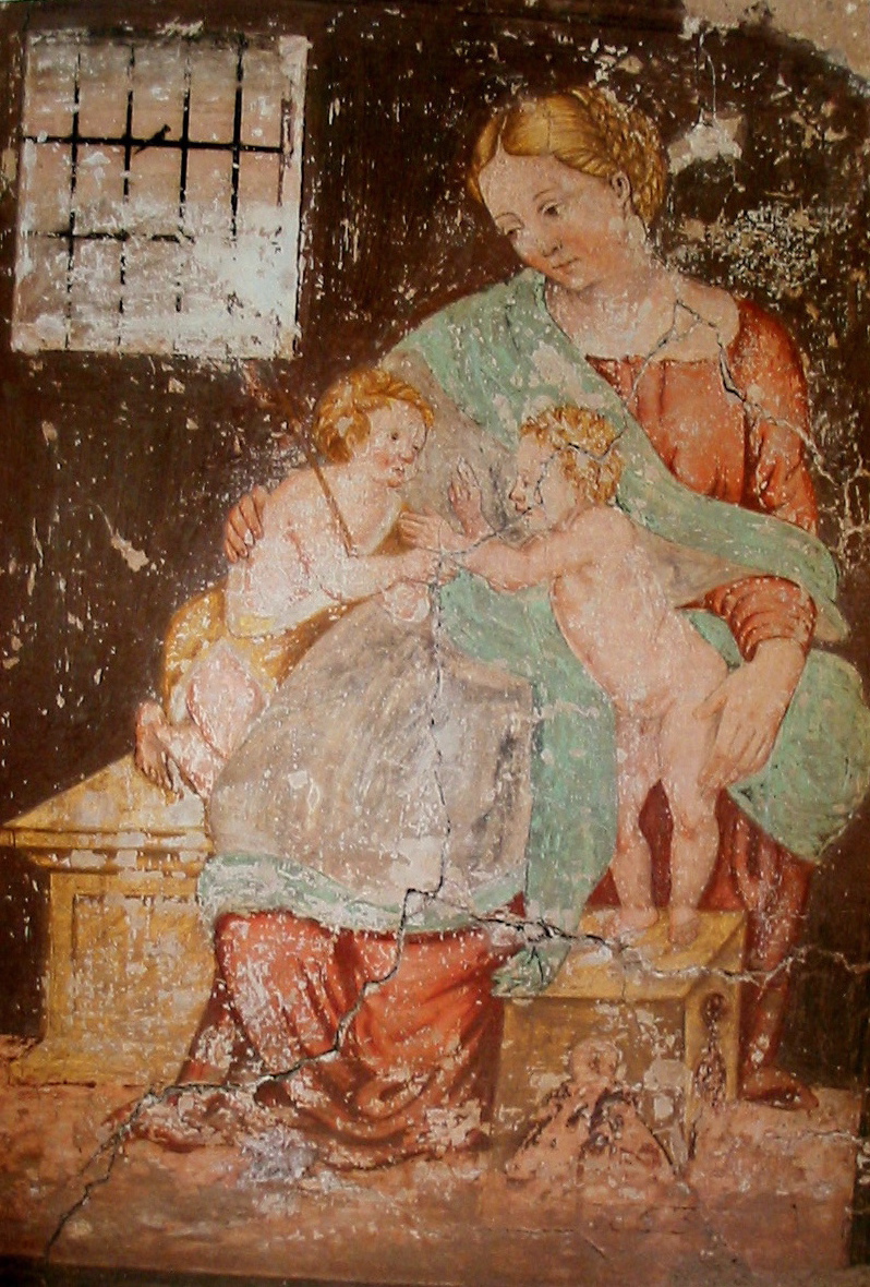 affreschi quattrocenteschi  provenienti dall'area della canonica