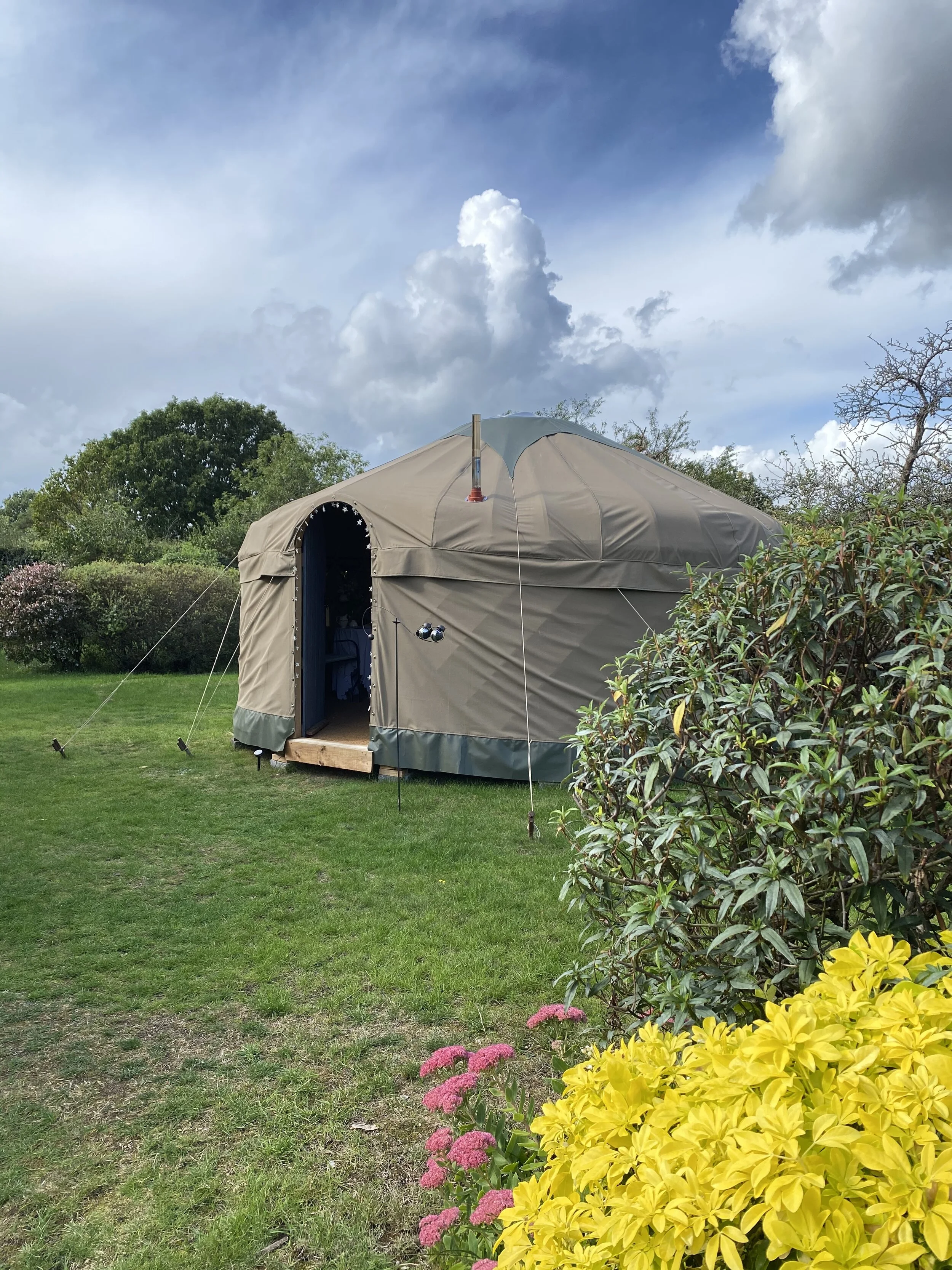 A naked yurt for you to use your imagination to create a beautiful space
