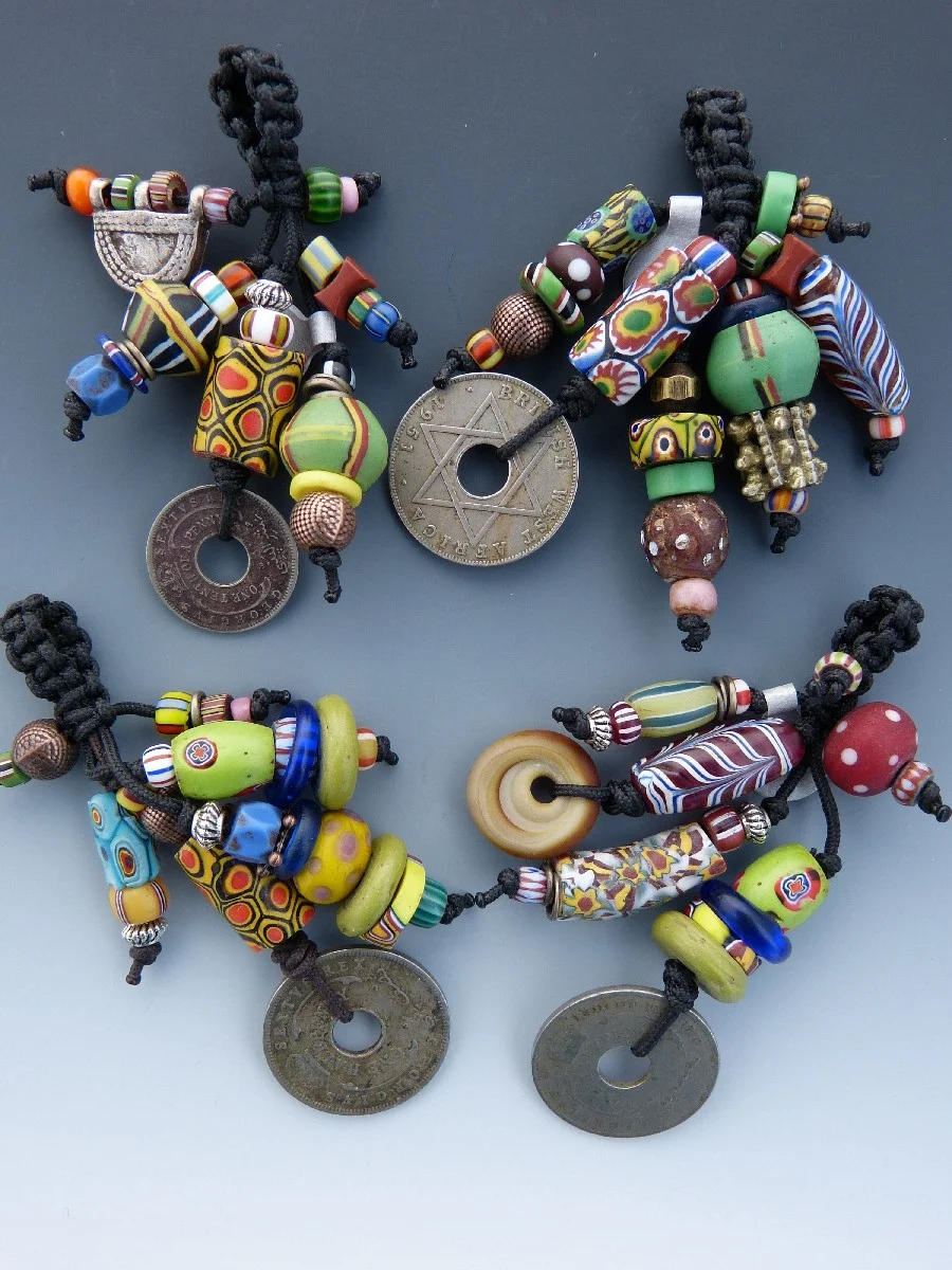 African Trade Bead Pendants