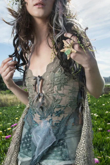 "Grey Oceans" Bodice