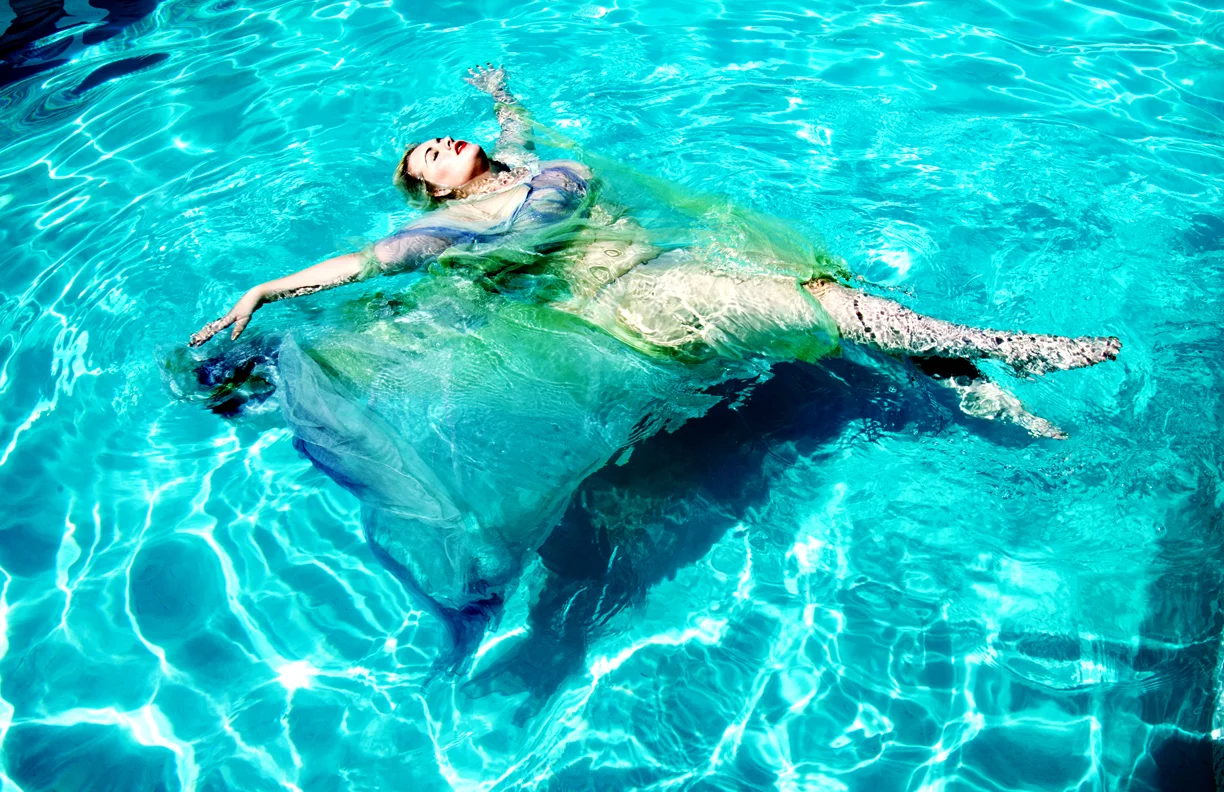 Minty Mermaid Couture Gown