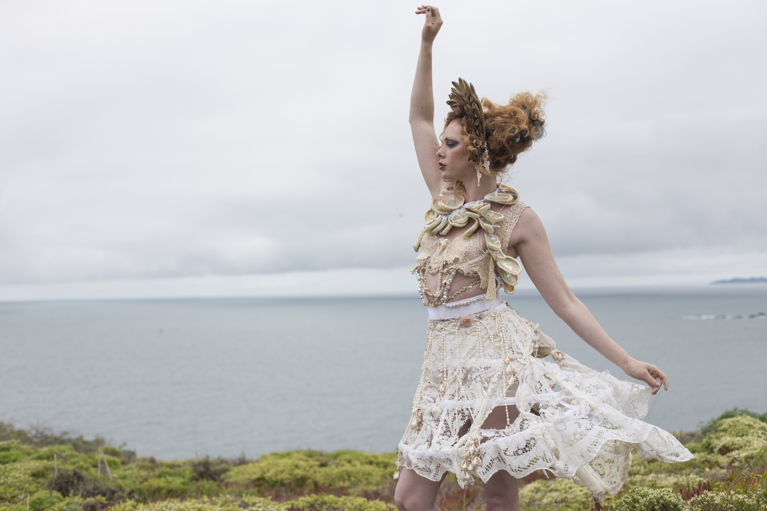 "Sea Lustre" Couture Ensemble | "Undine" Collection