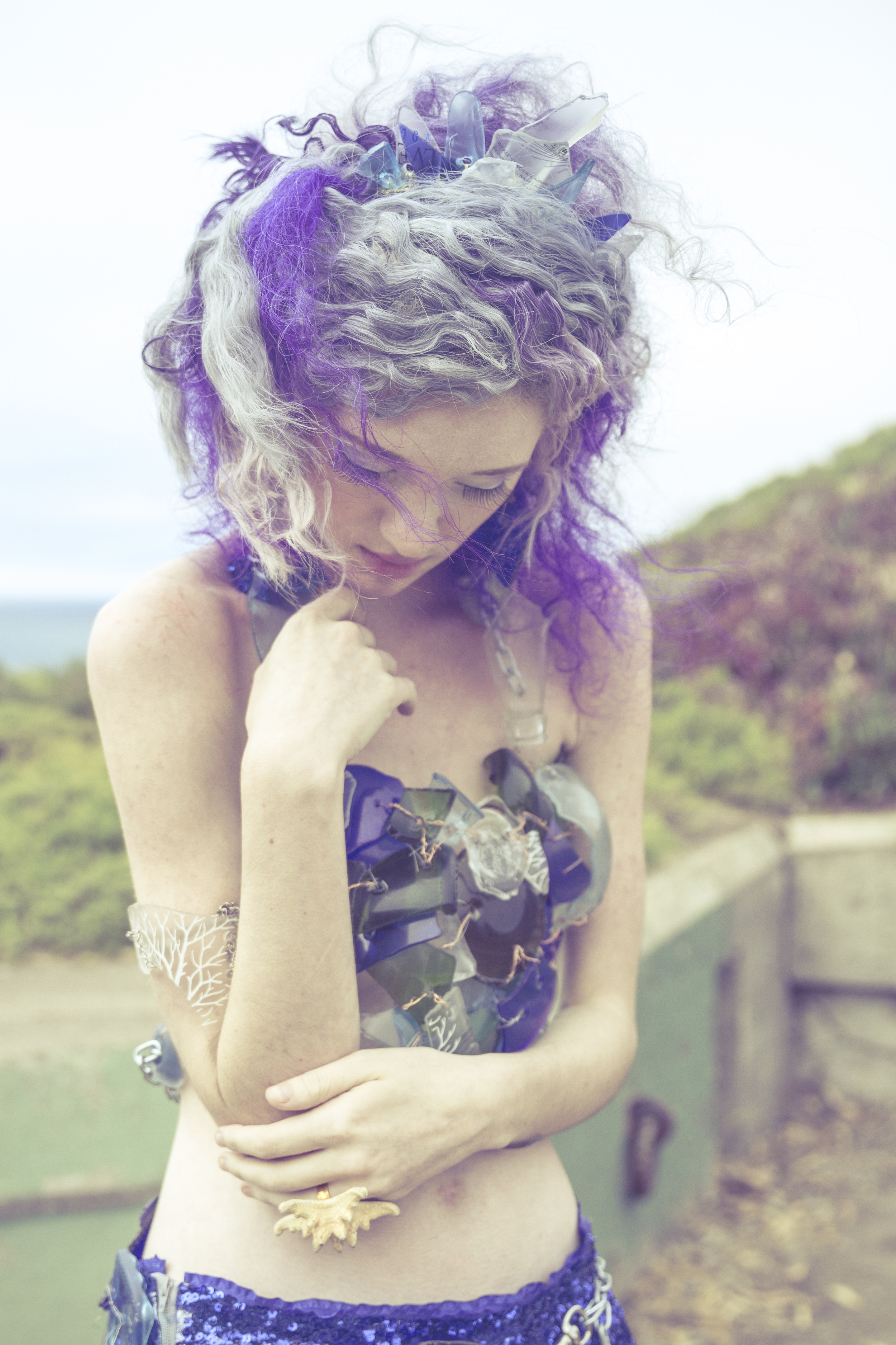 "Broken Hearted" Glass Bodice details