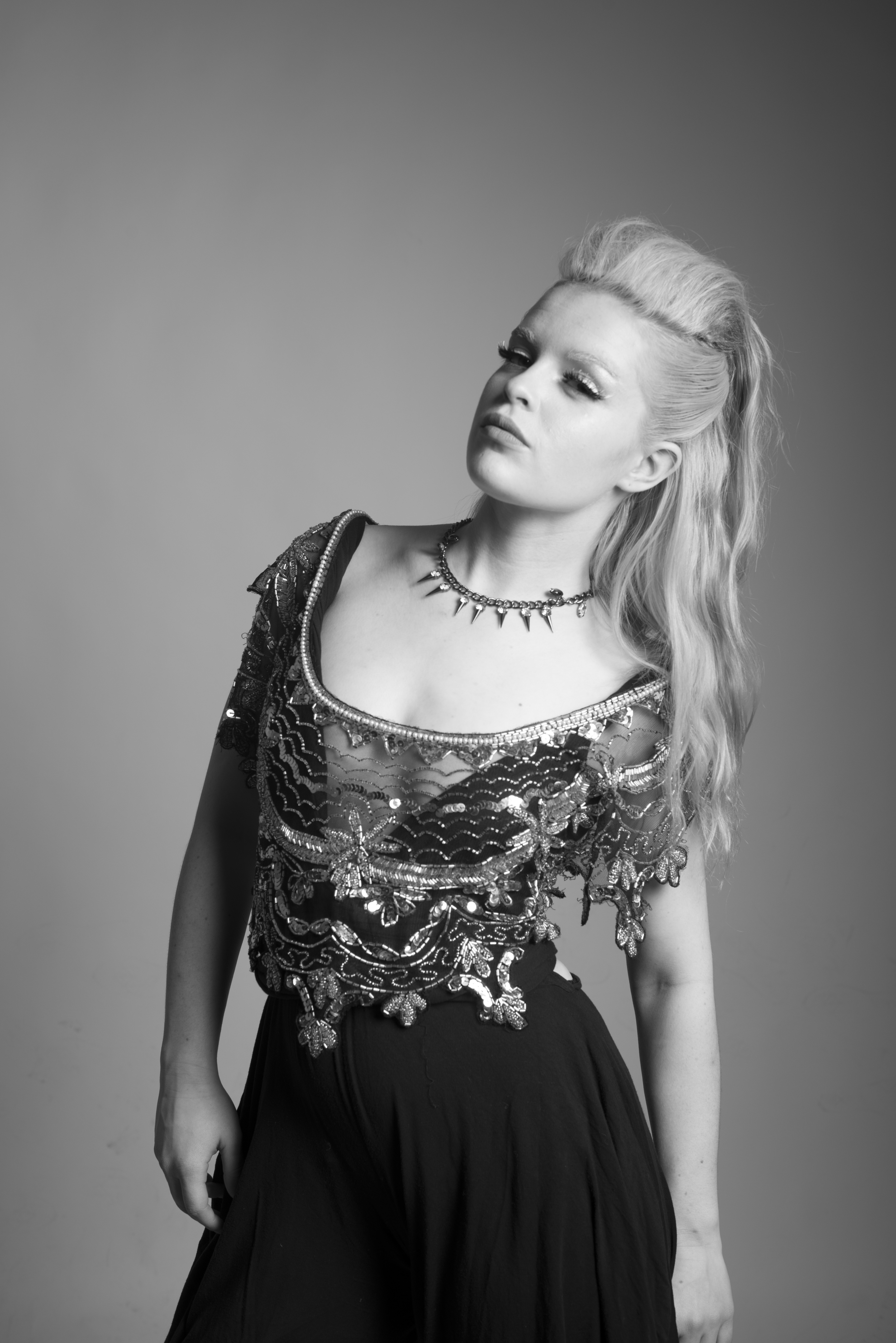 "Silver Starlet" Bib Top