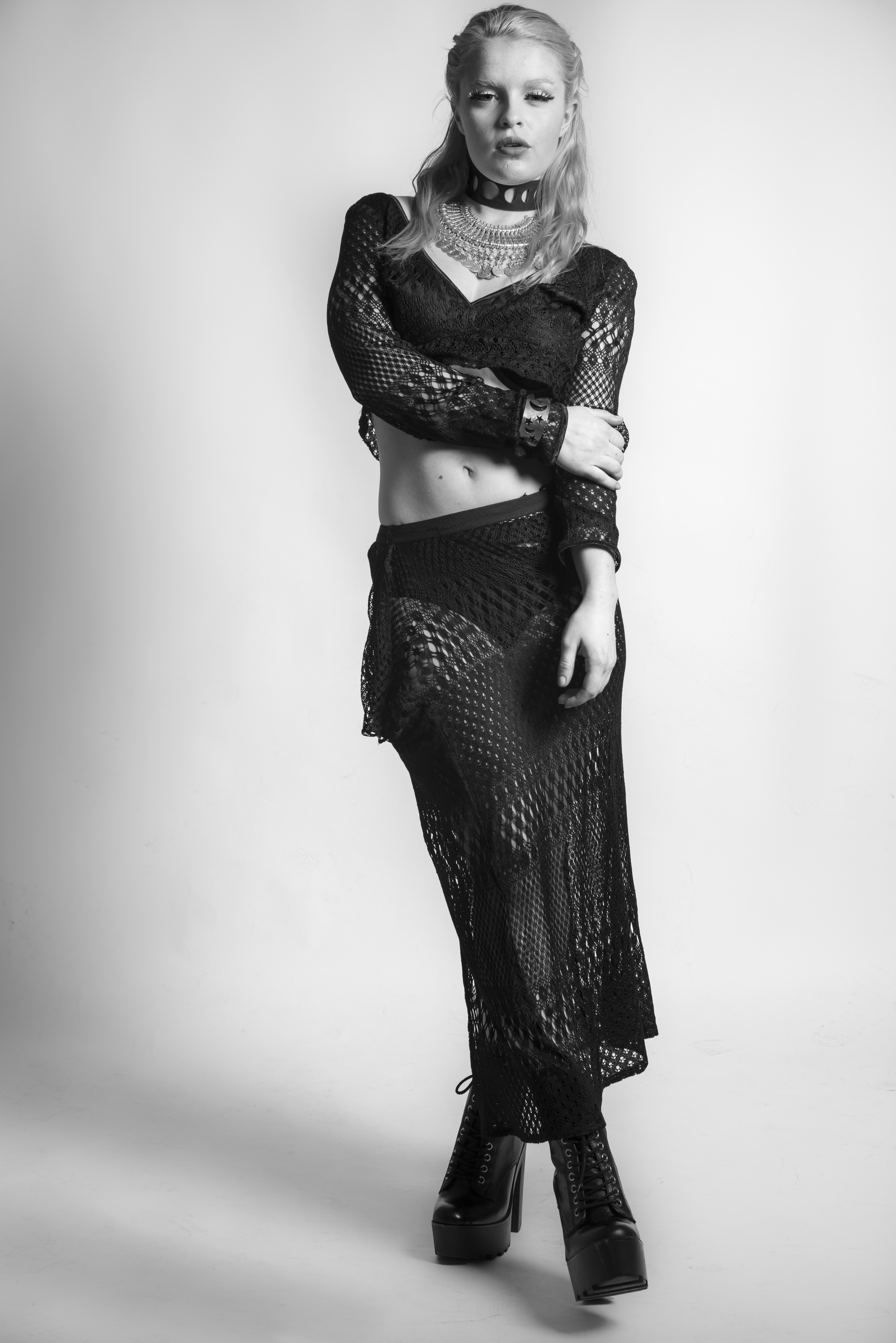 "Charlottes Web" Skirt and Crop Top