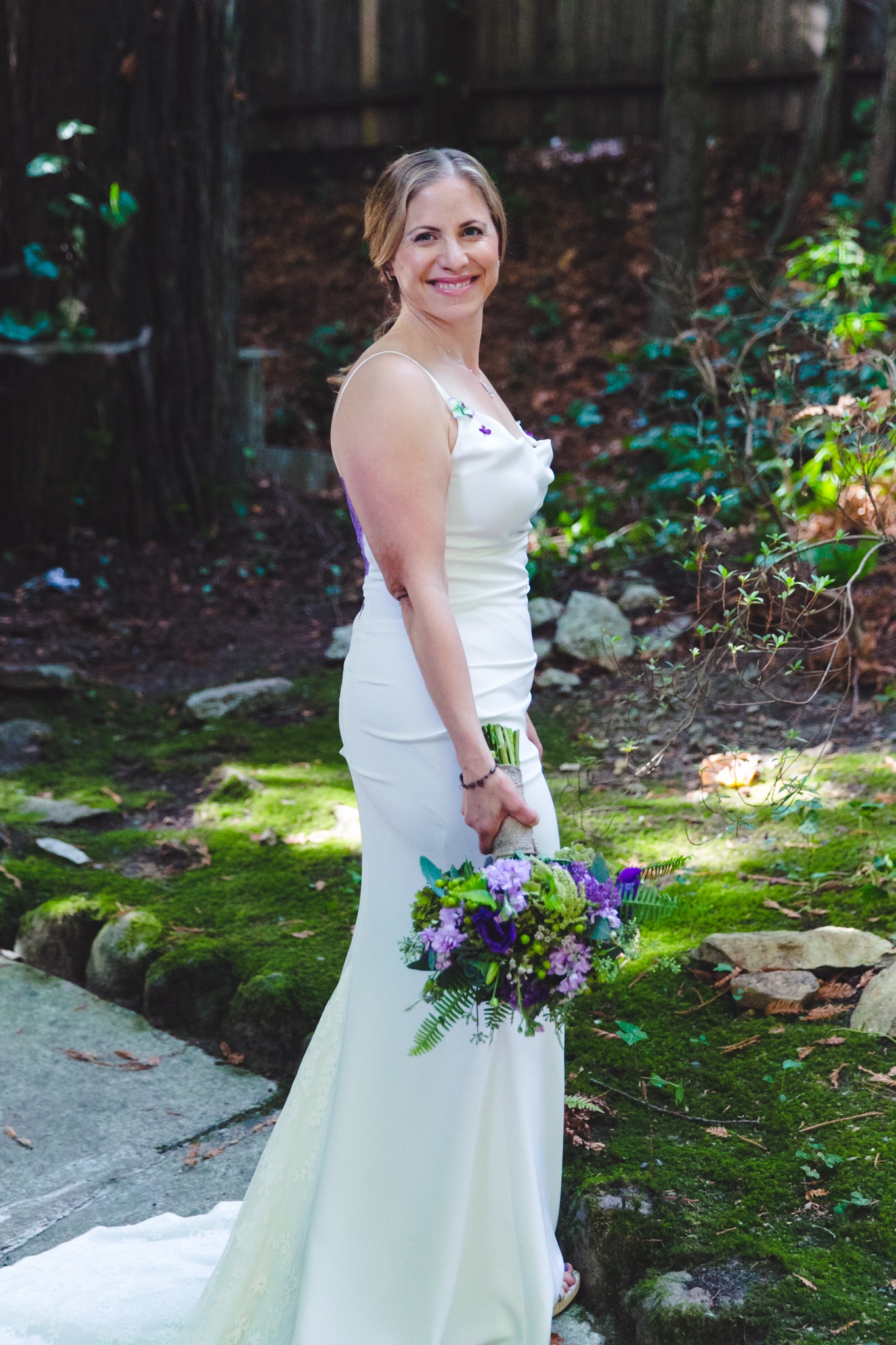 Custom detailed wedding dress