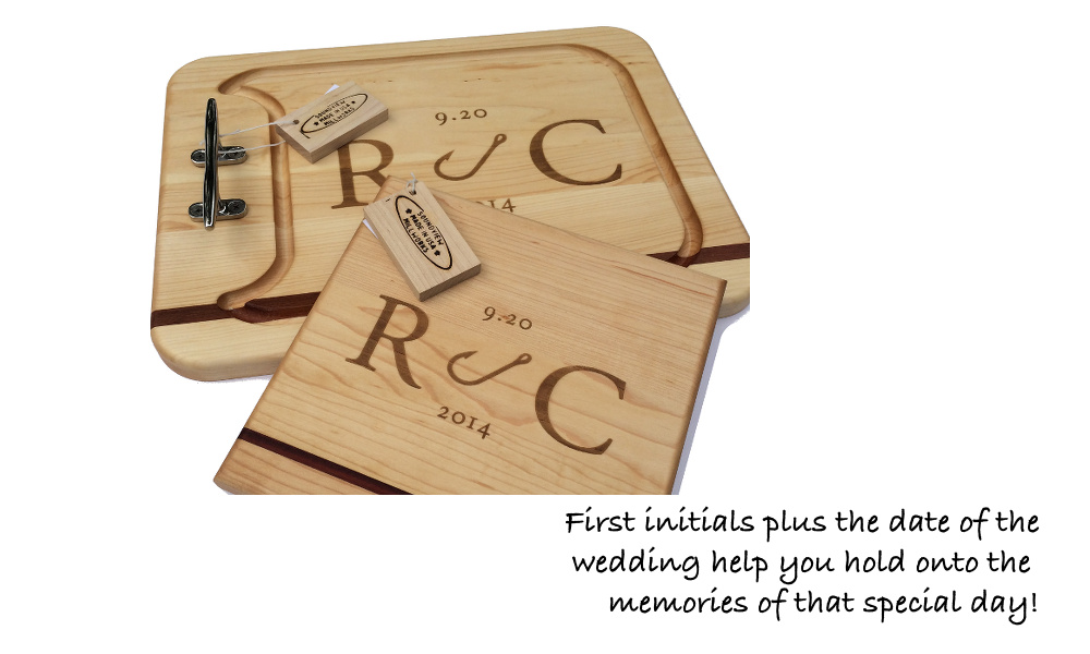 wedding_gift_appetizer_cutting_board_with nautical_cleats_engraved