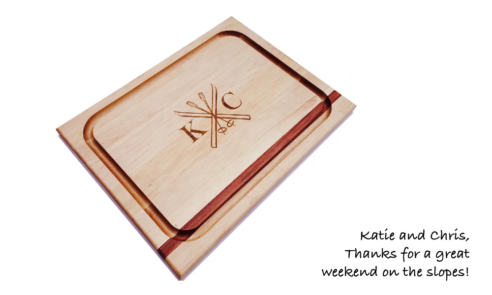 skiing_theme_cutting_board