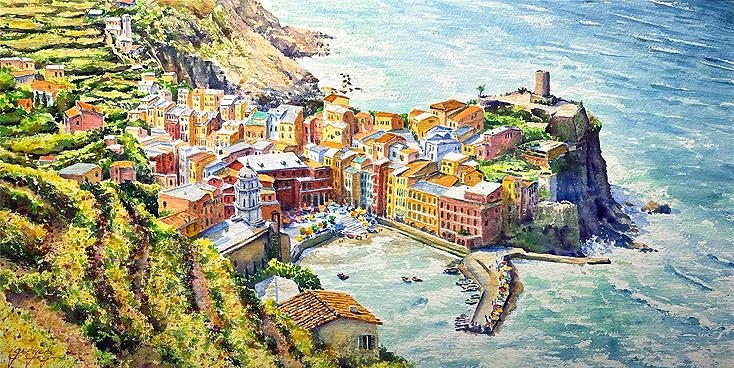 View Above Vernazza