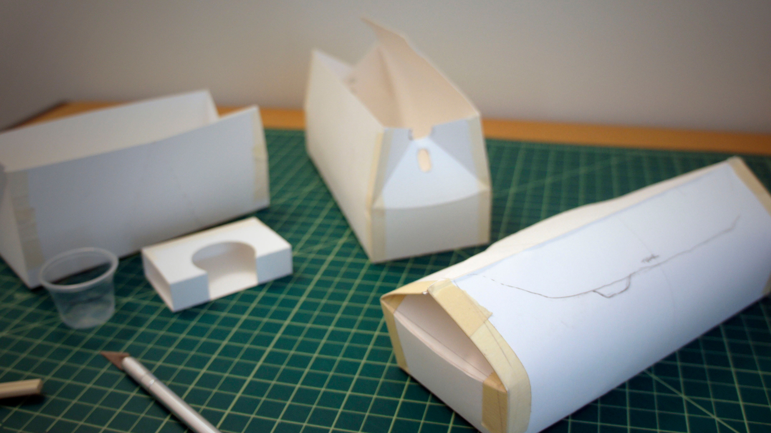  Bristol sketch models helped me to understand the constraints and nuances of paperboard construction, ultimately determining the final design. 