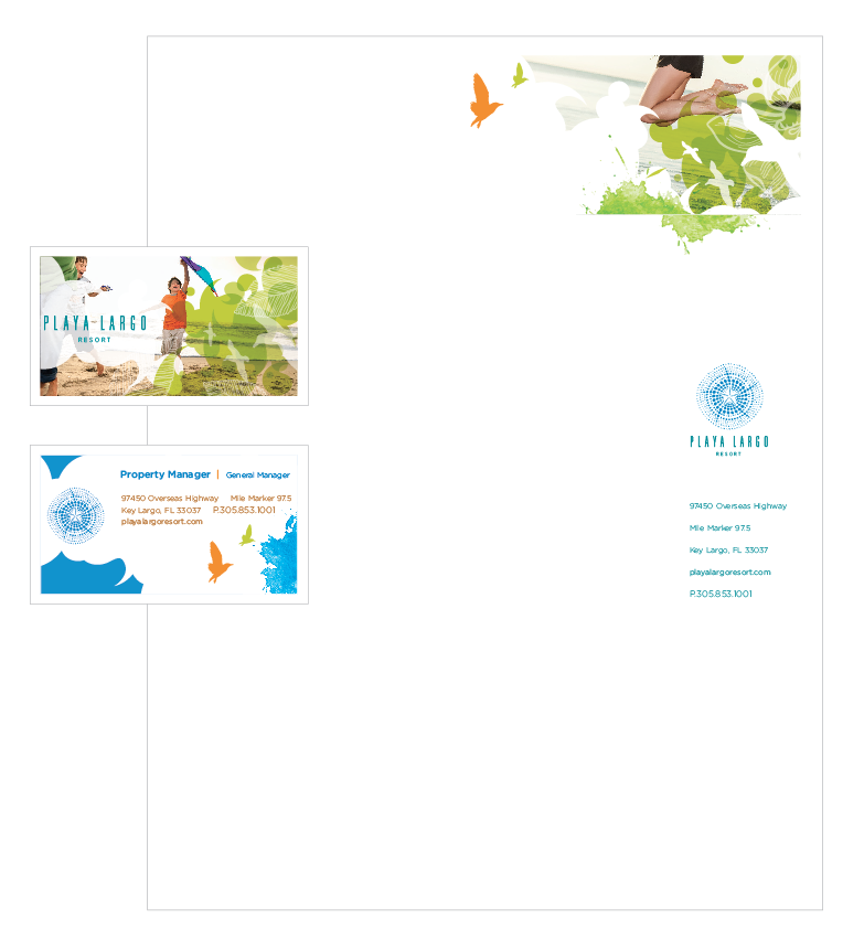  Collateral materials: Business card and letterhead 