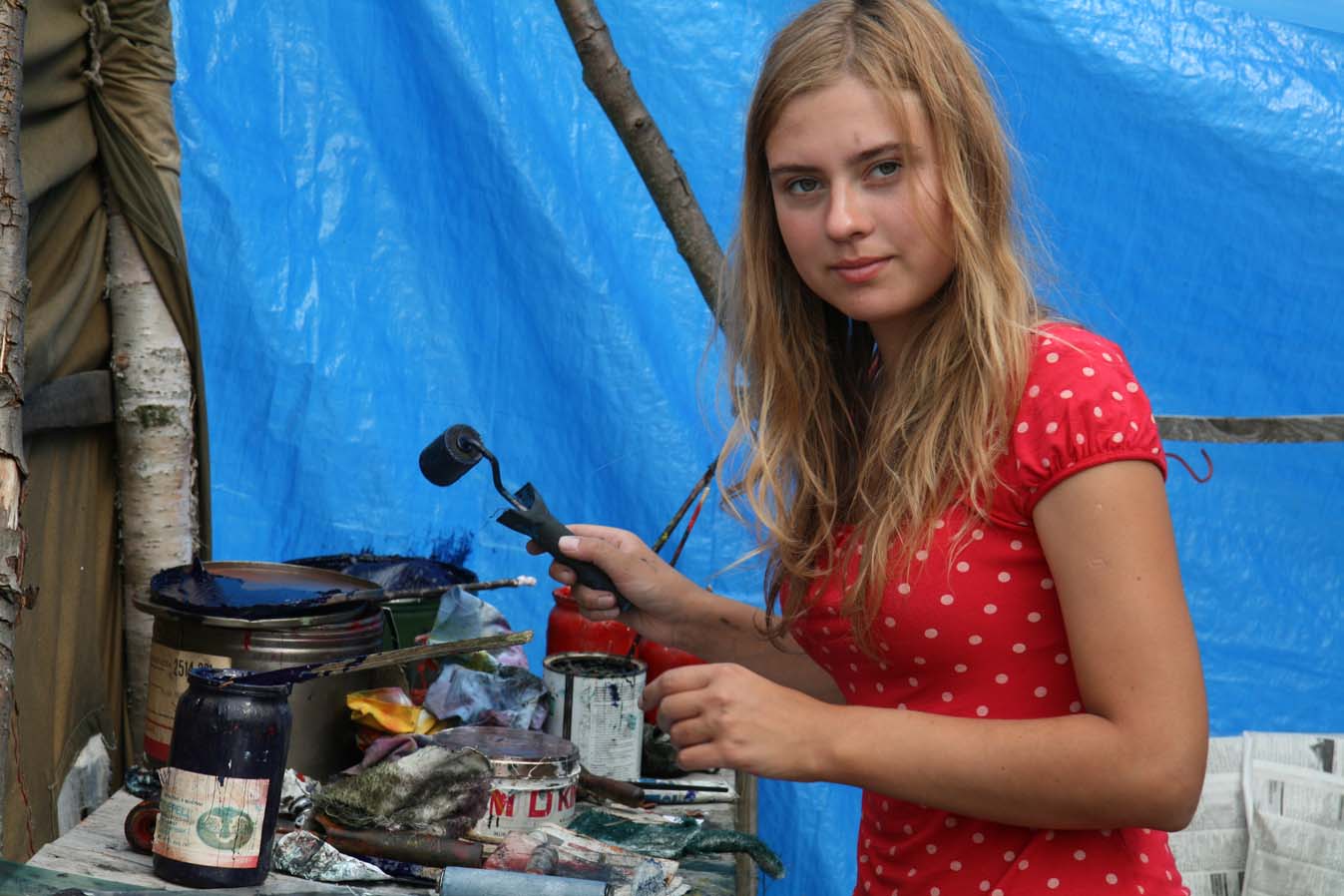 Grafikos dirbtuvės, Gabija Vidrinskaitė dirba Fotografas Arnas Anskaitis