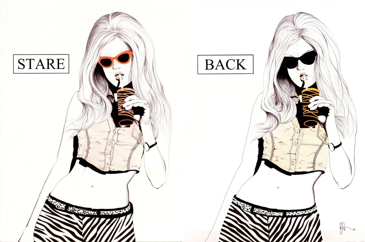 Dennis Fehr, STARE BACK, digital print