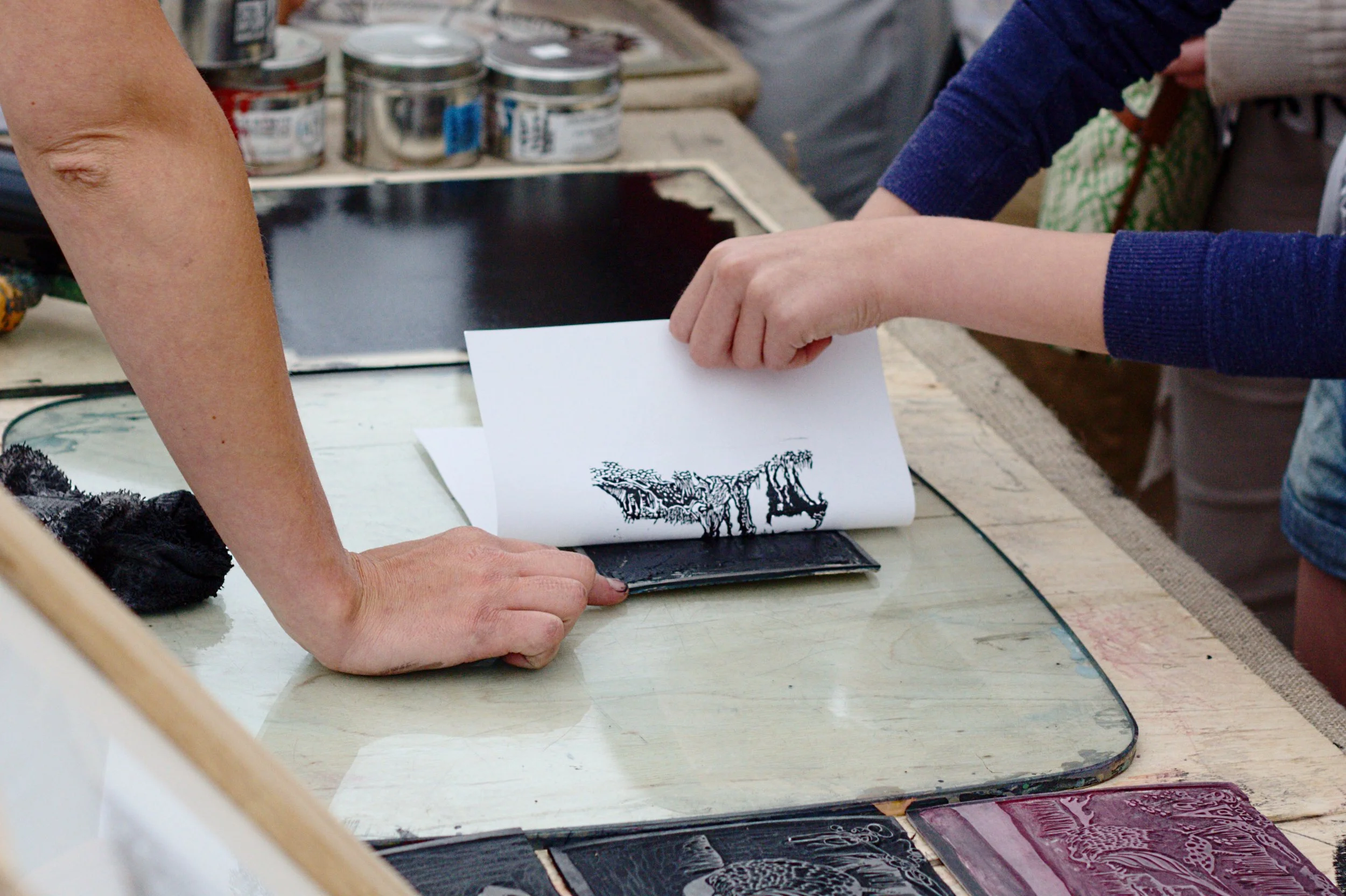 LEARN WOODCUT & LETTERPRESS PRINTING