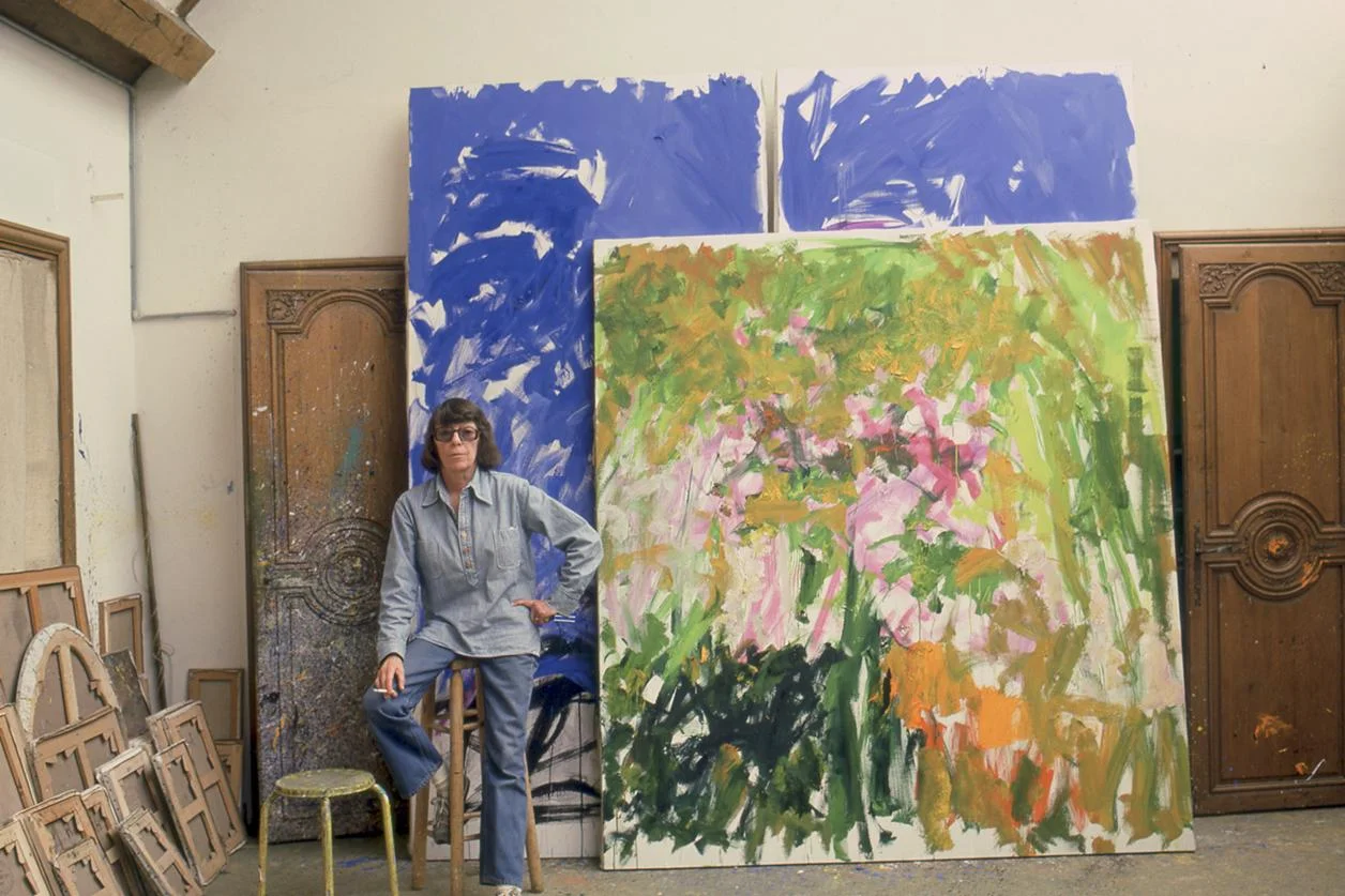 Joan Mitchell in she studio