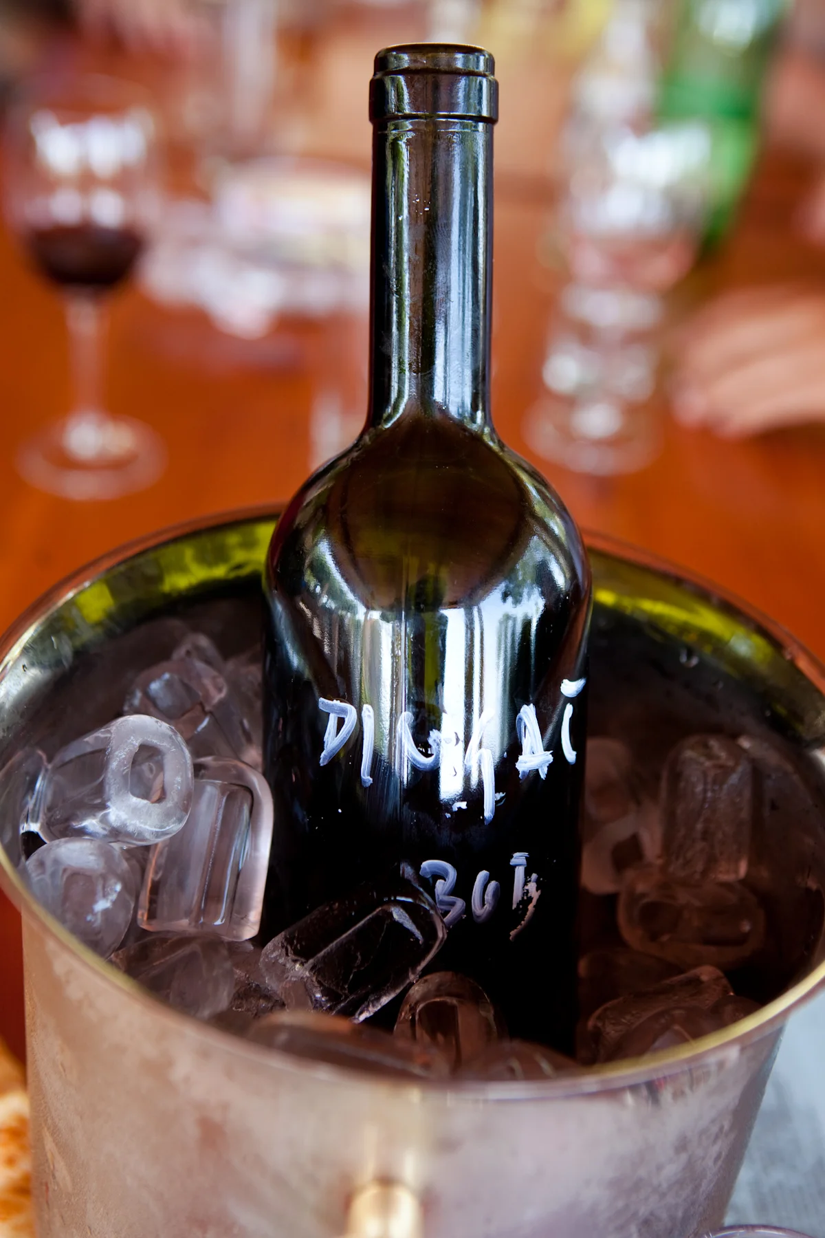 A Bottle of Benmosche Dingac Wine 