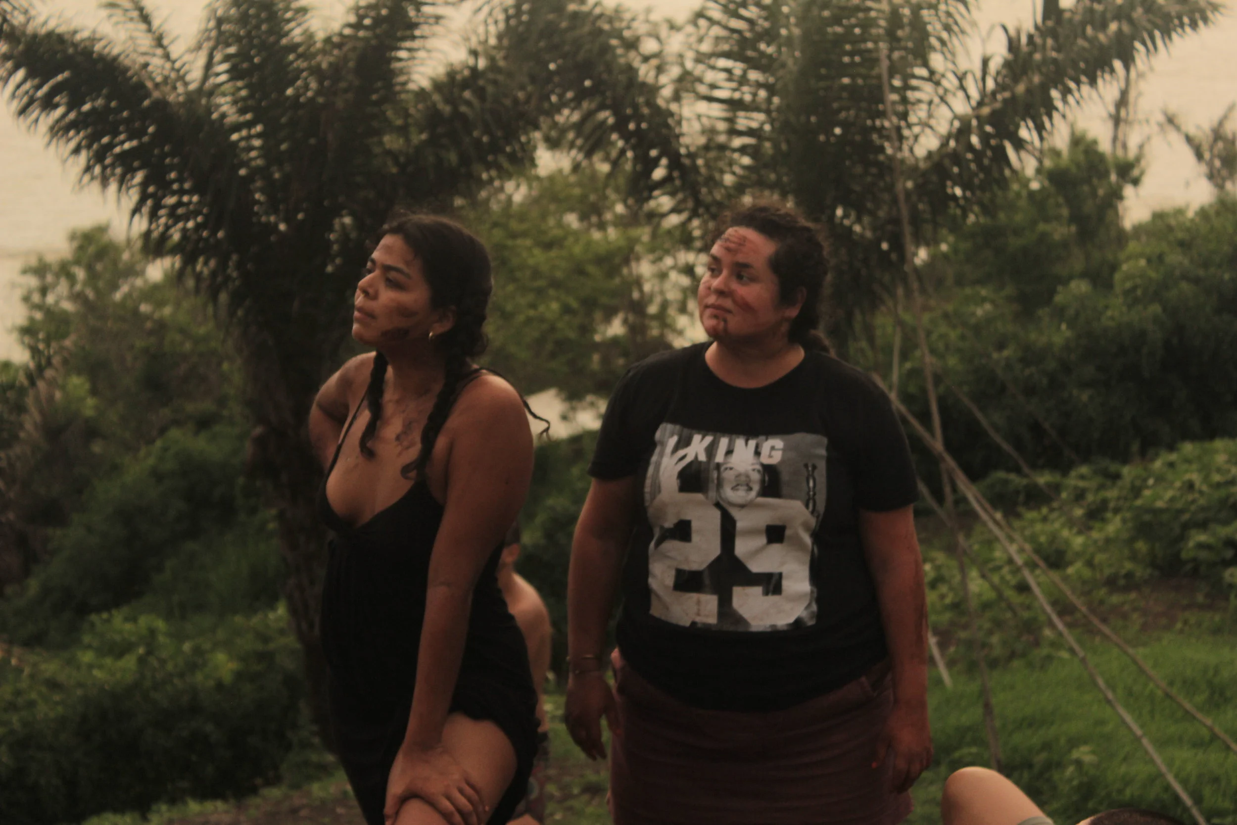 with artist Adriana Monslave after a performance workshop led by artist and activist LA SUERTE.