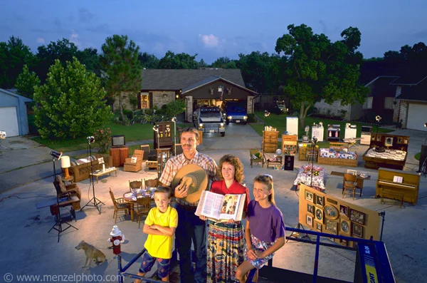 Texas from Material World: A Global Family Portrait by Peter Menzel and Faith D’Aluisio