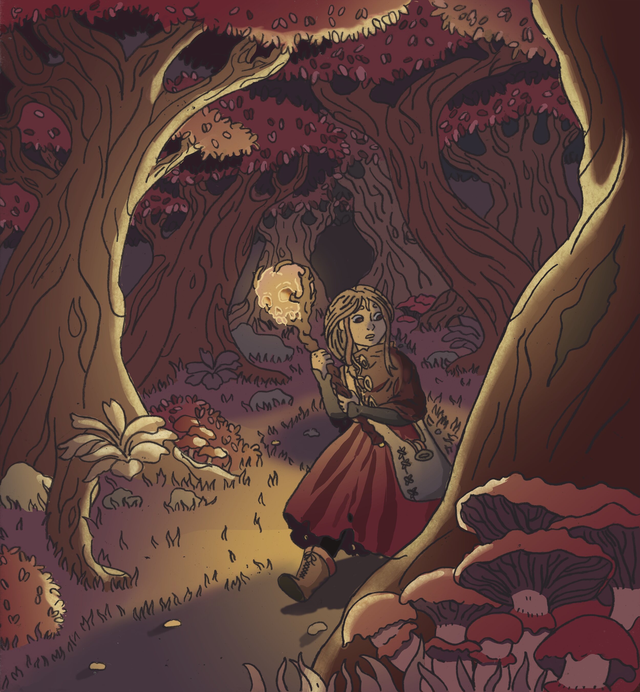 Folk Tale Throw Pillows: Vasilisa The Beautiful