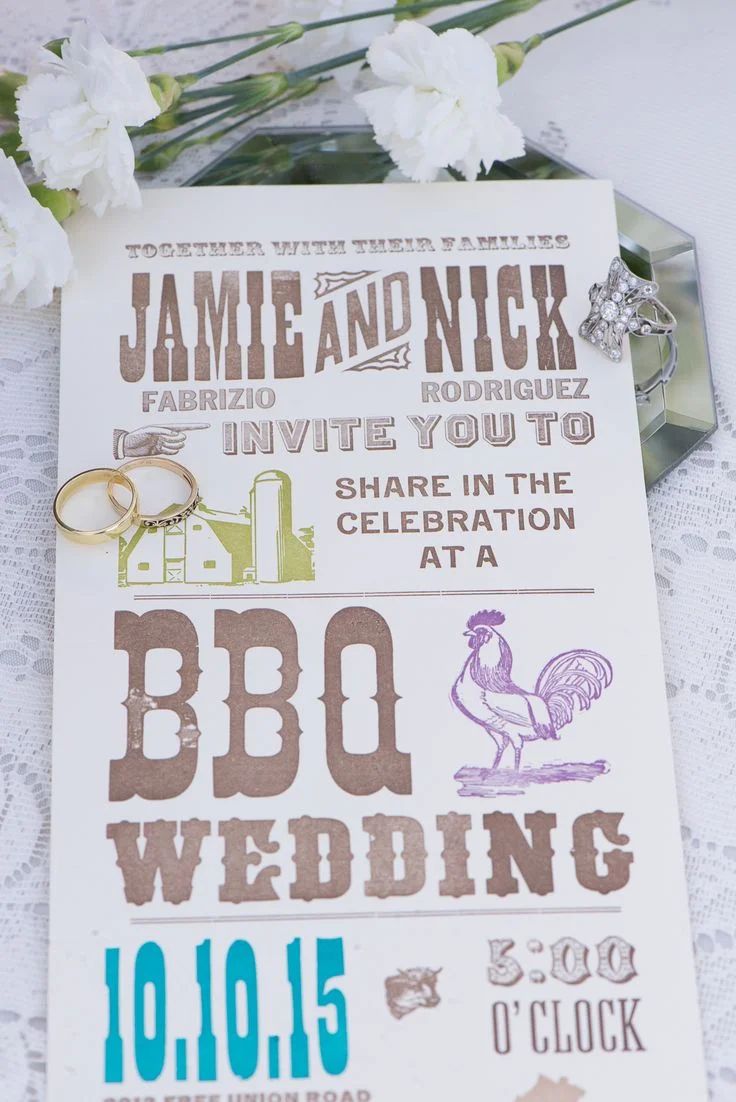 BBQ Themed weddings are extremely popular and cost-effective.