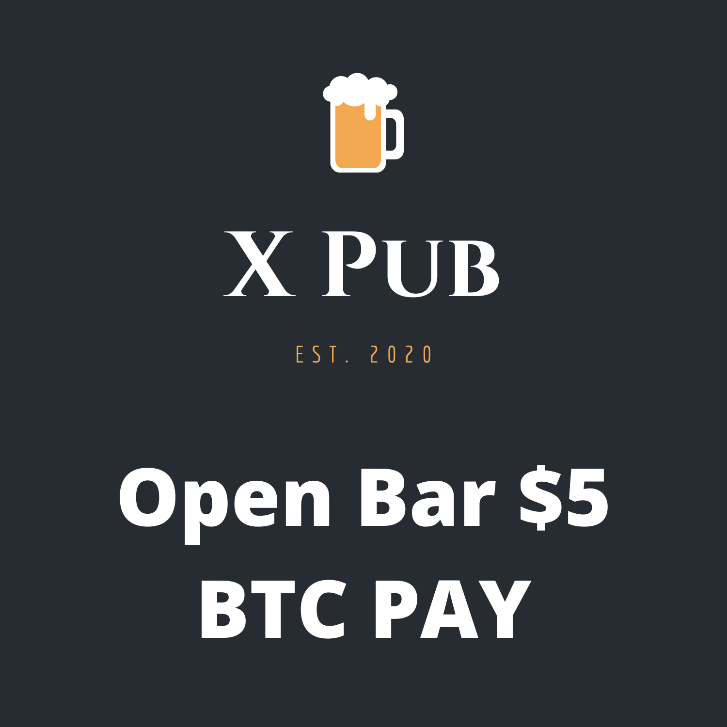 Open Bar - BTC Pay - $5