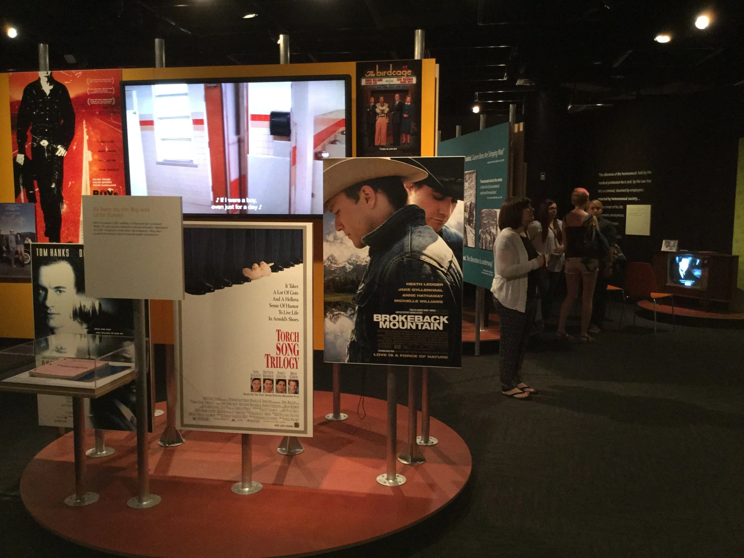 Videos and posters chronicle the changing depictions of LGBTQ people in popular culture.